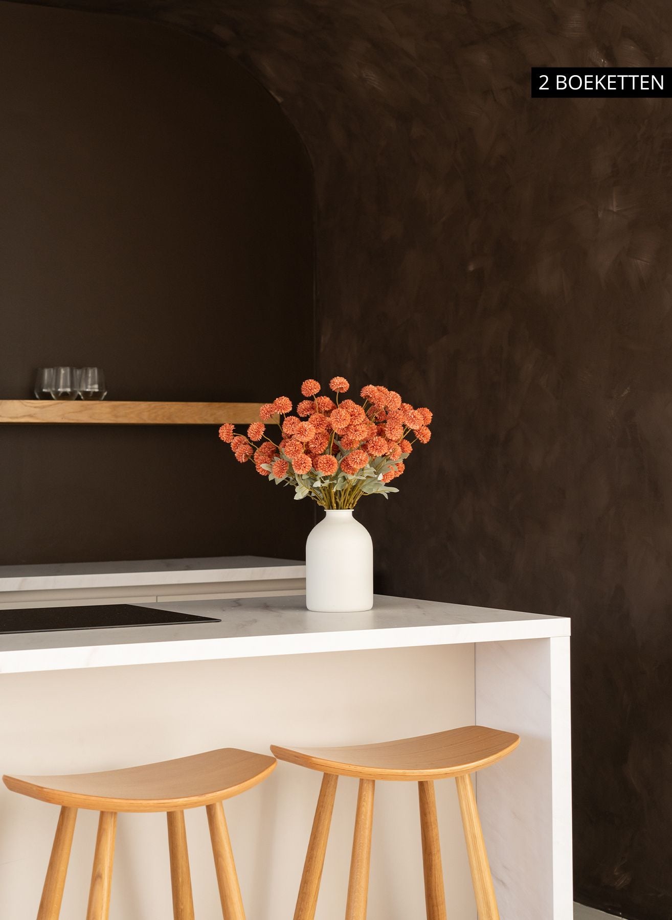 Silk Kiku Flowers - Omber