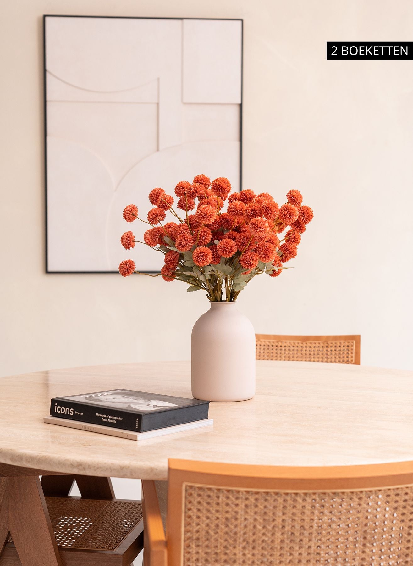 Silk Kiku Flowers - Omber