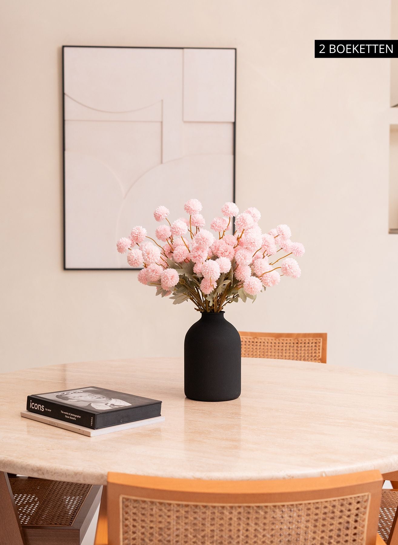 Silk Kiku Flowers - Pink