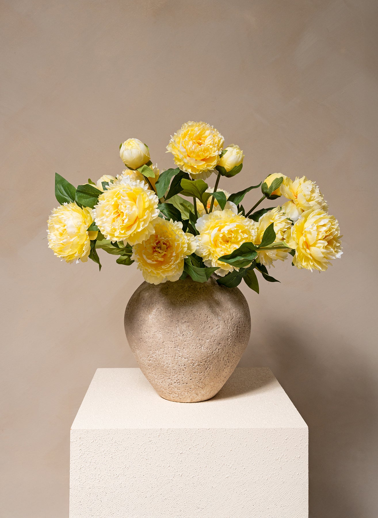 Silk Peonies - Yellow