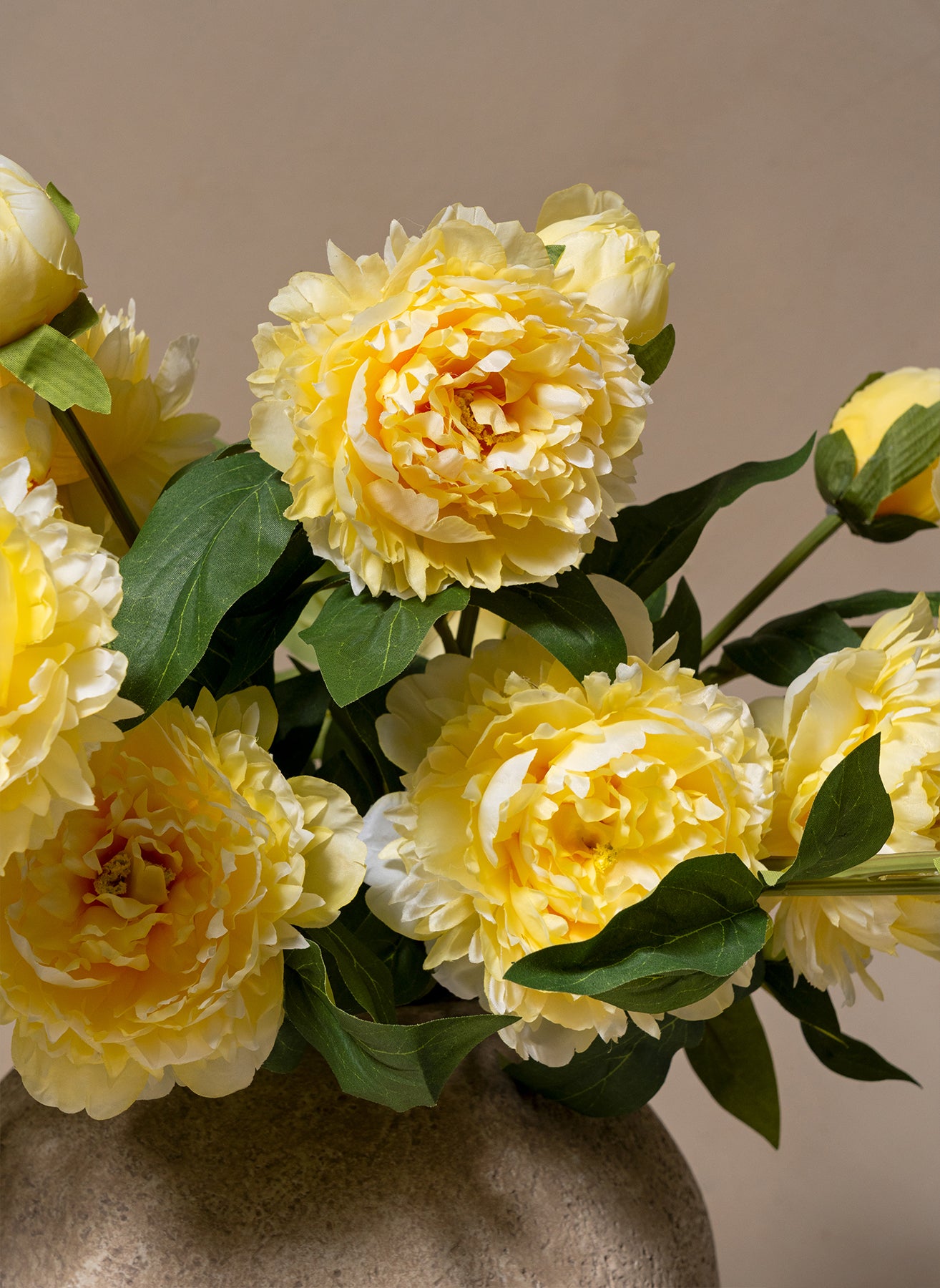 Silk Peonies - Yellow