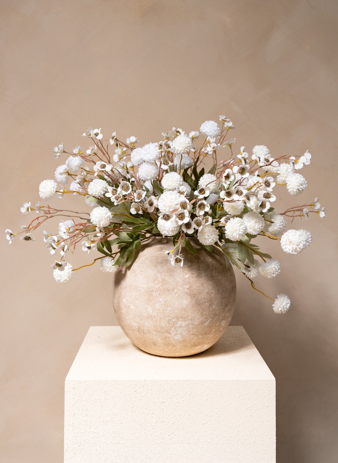Wax Arrangement - White