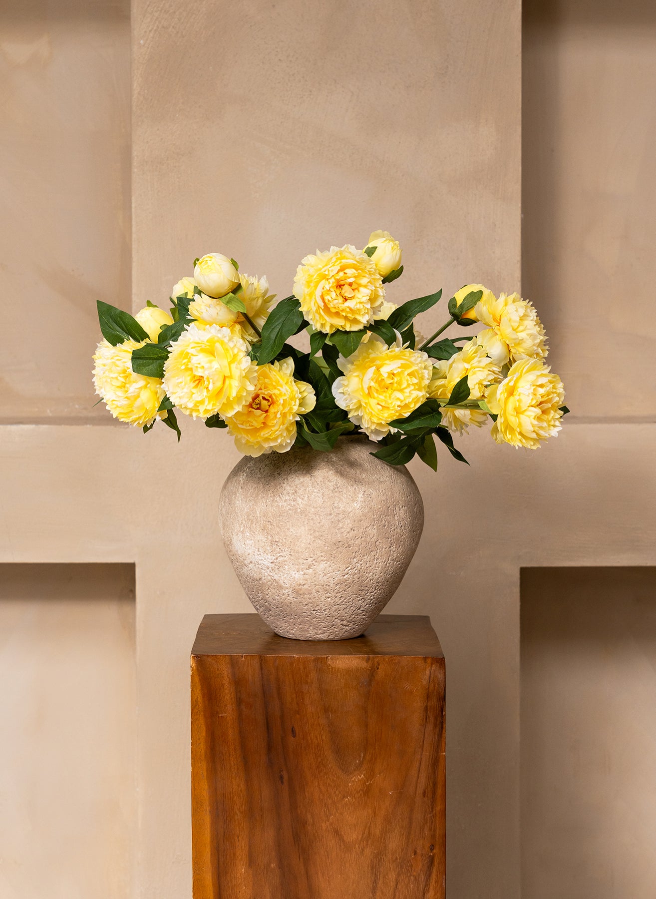 Silk Peonies - Yellow
