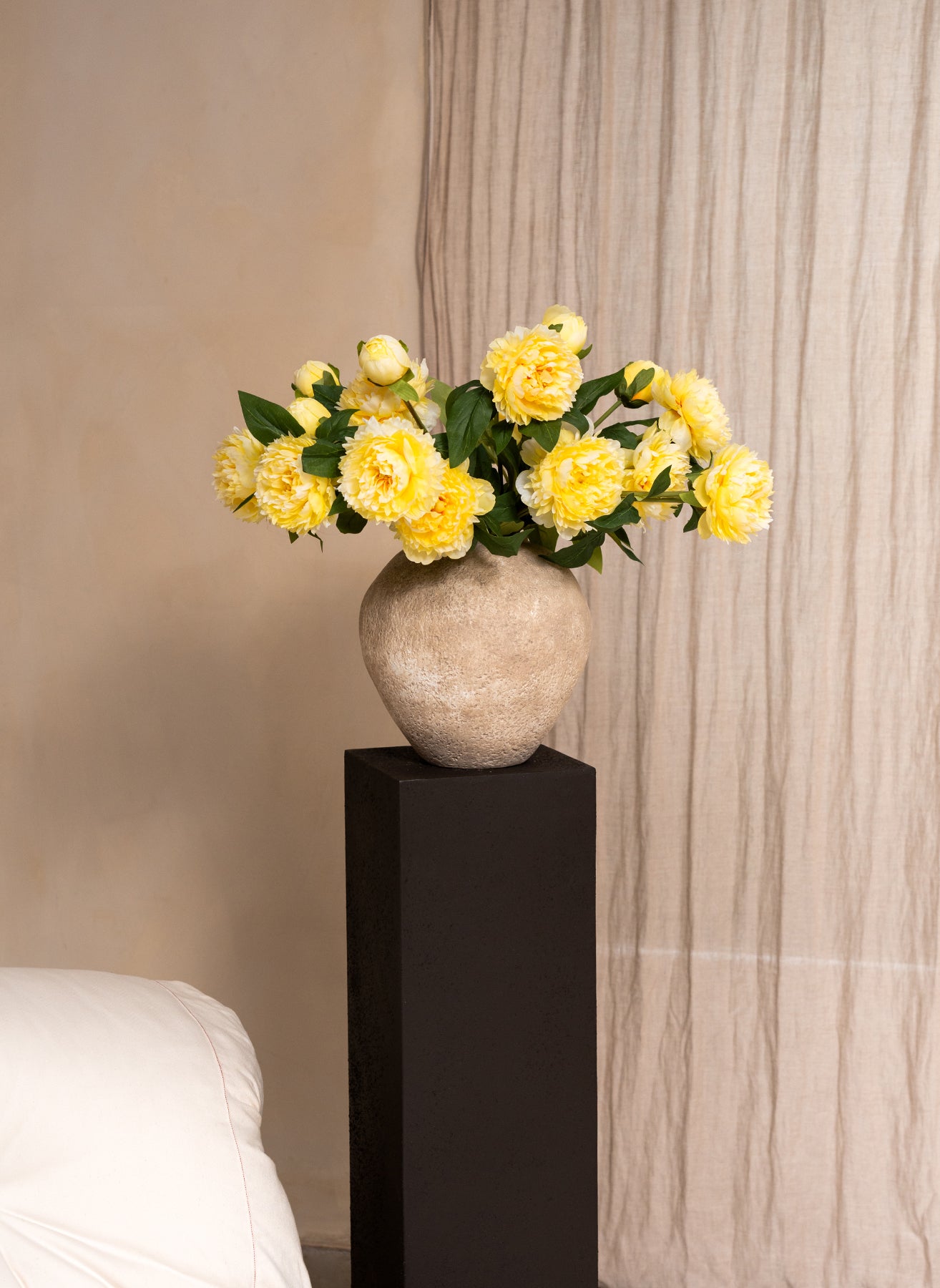 Silk Peonies - Yellow