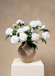 Silk Peonies - White