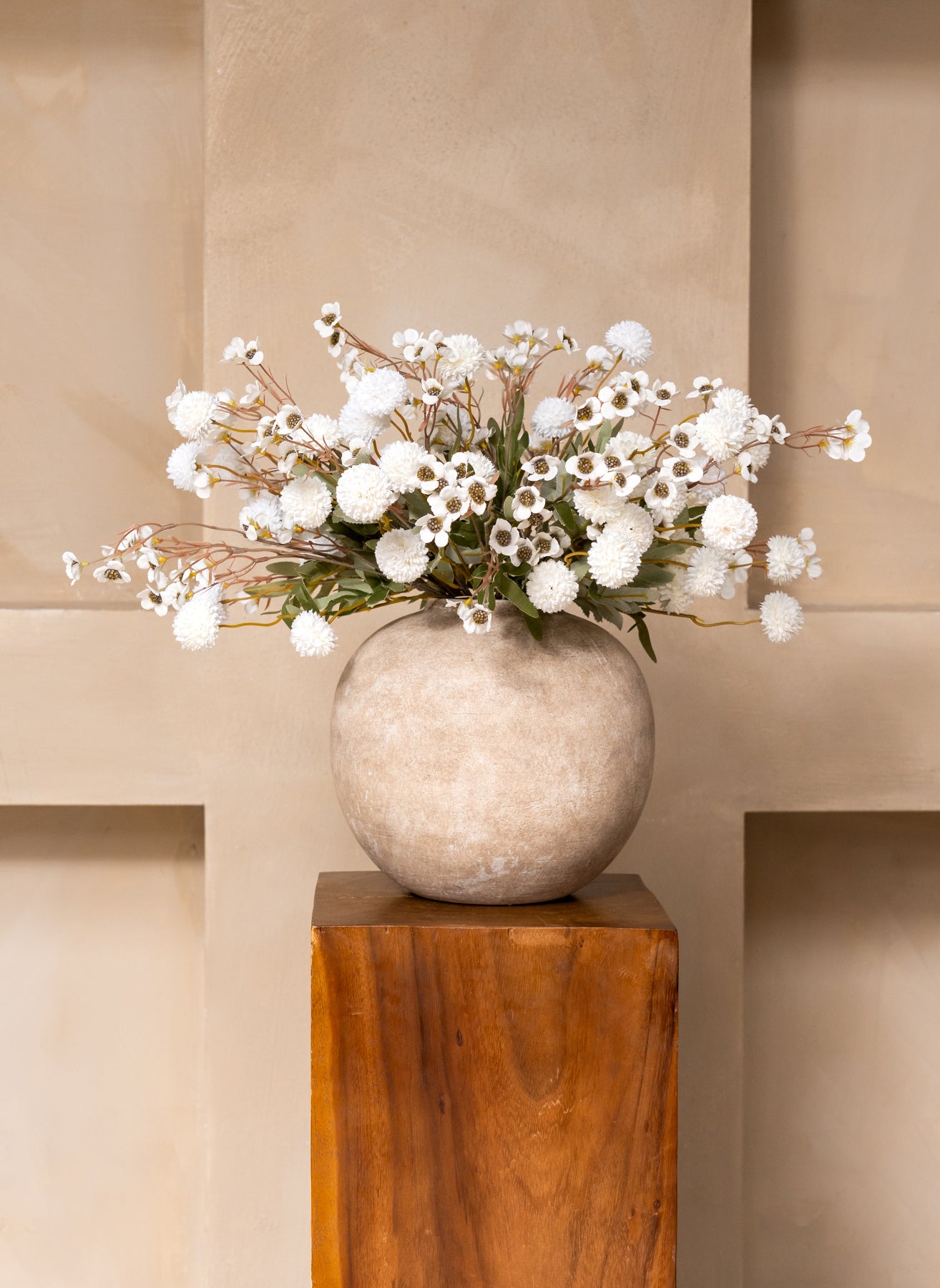Wax Arrangement - White