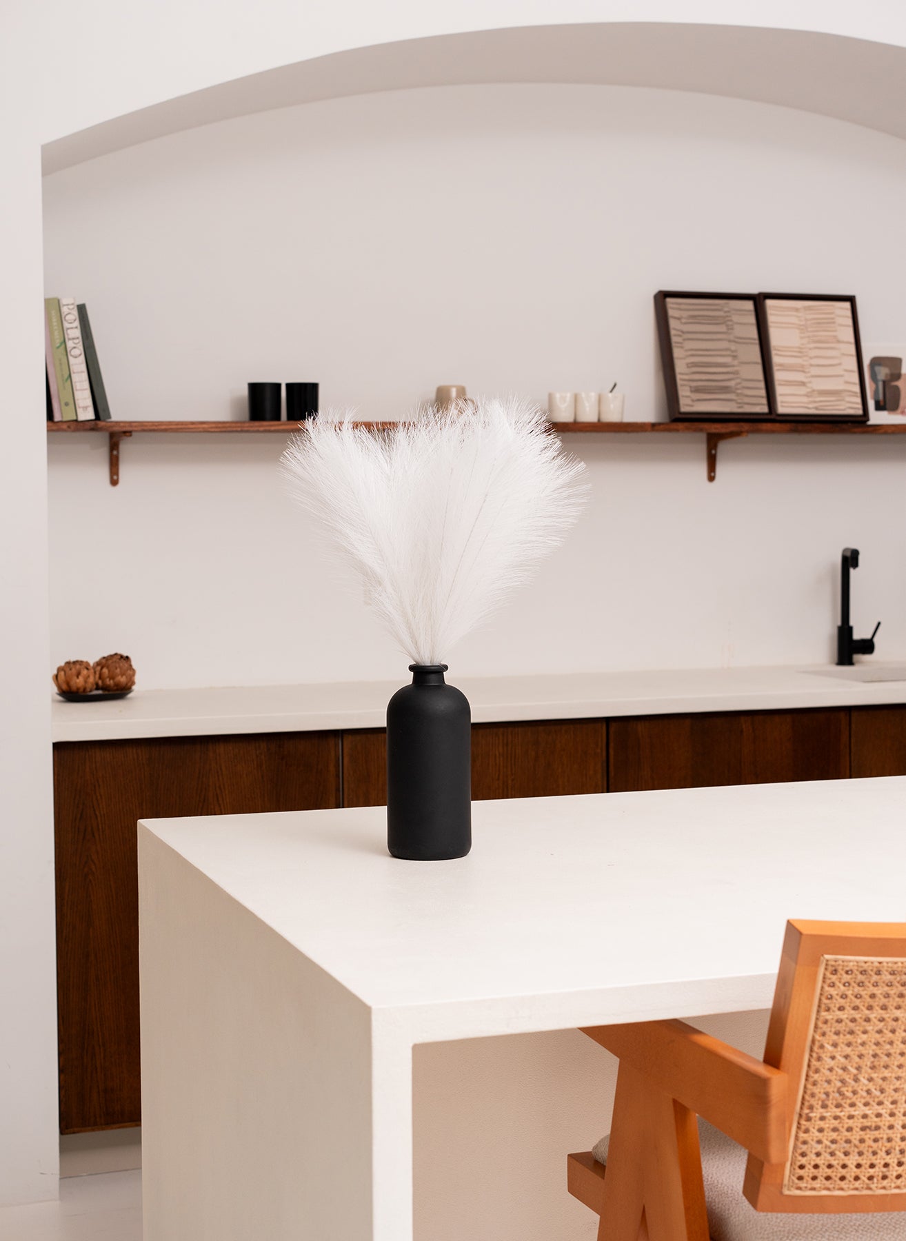Pampas 60cm (5 stems) - White