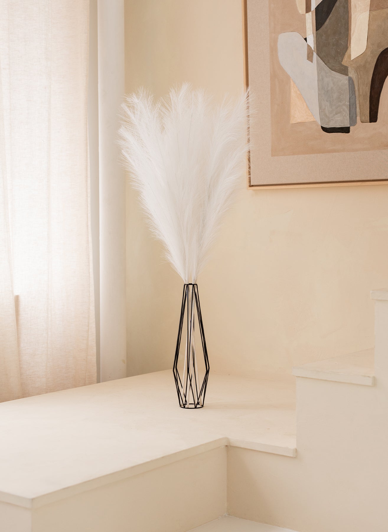 Pampas 110cm (3 stems) - White