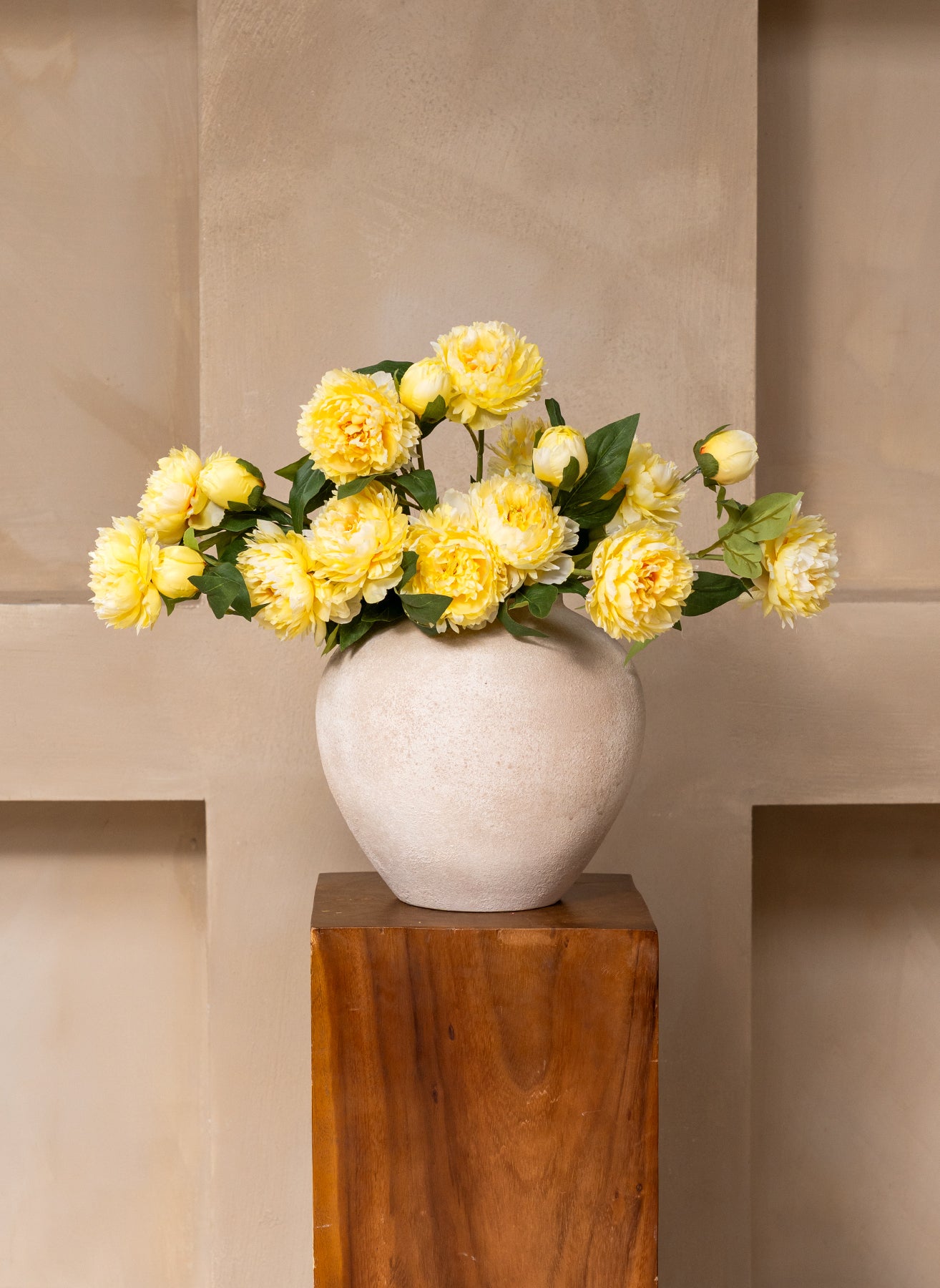 Silk Peonies - Yellow