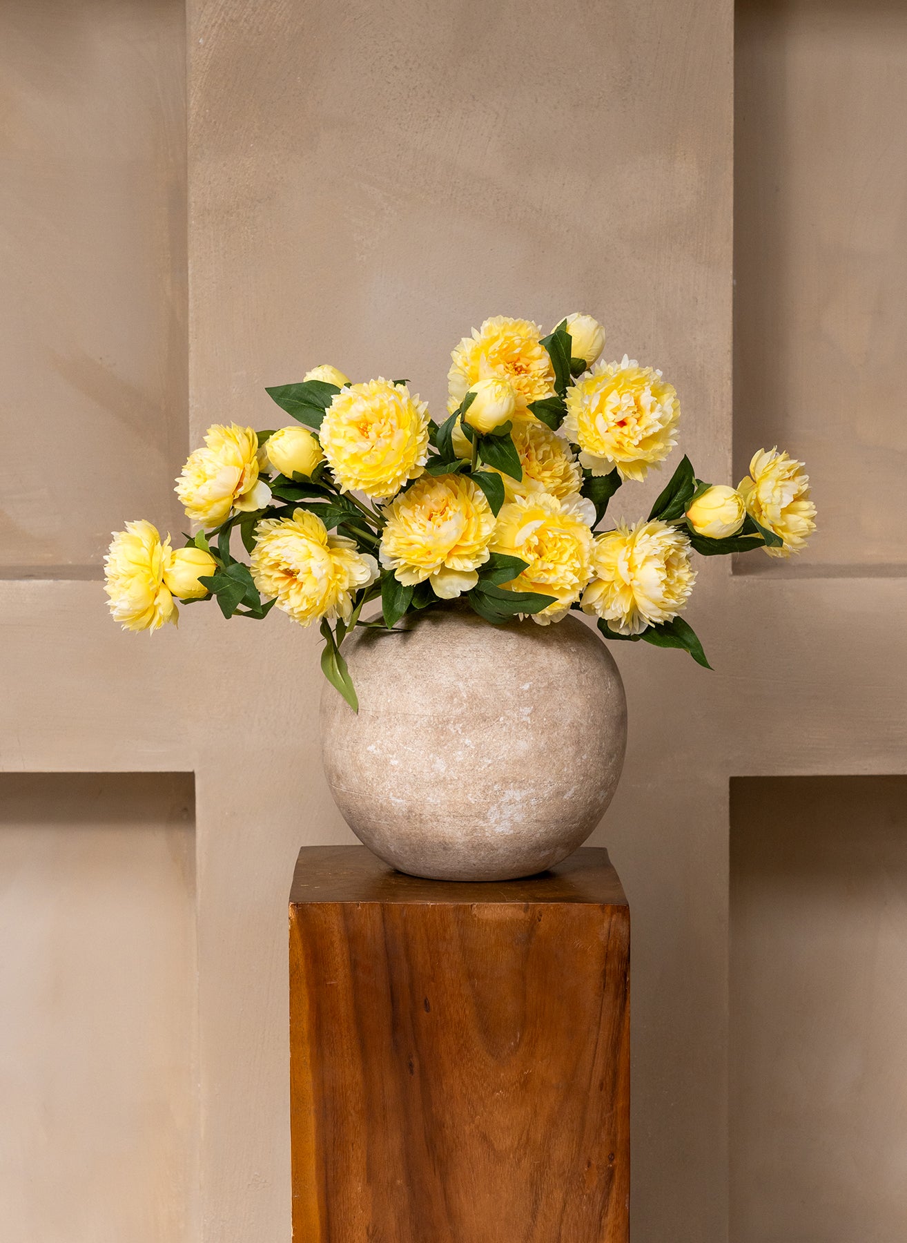 Silk Peonies - Yellow