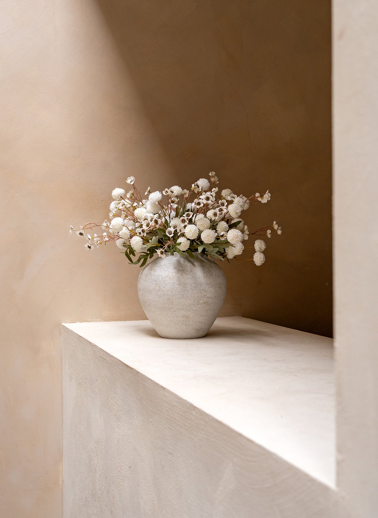 Wax Arrangement - White