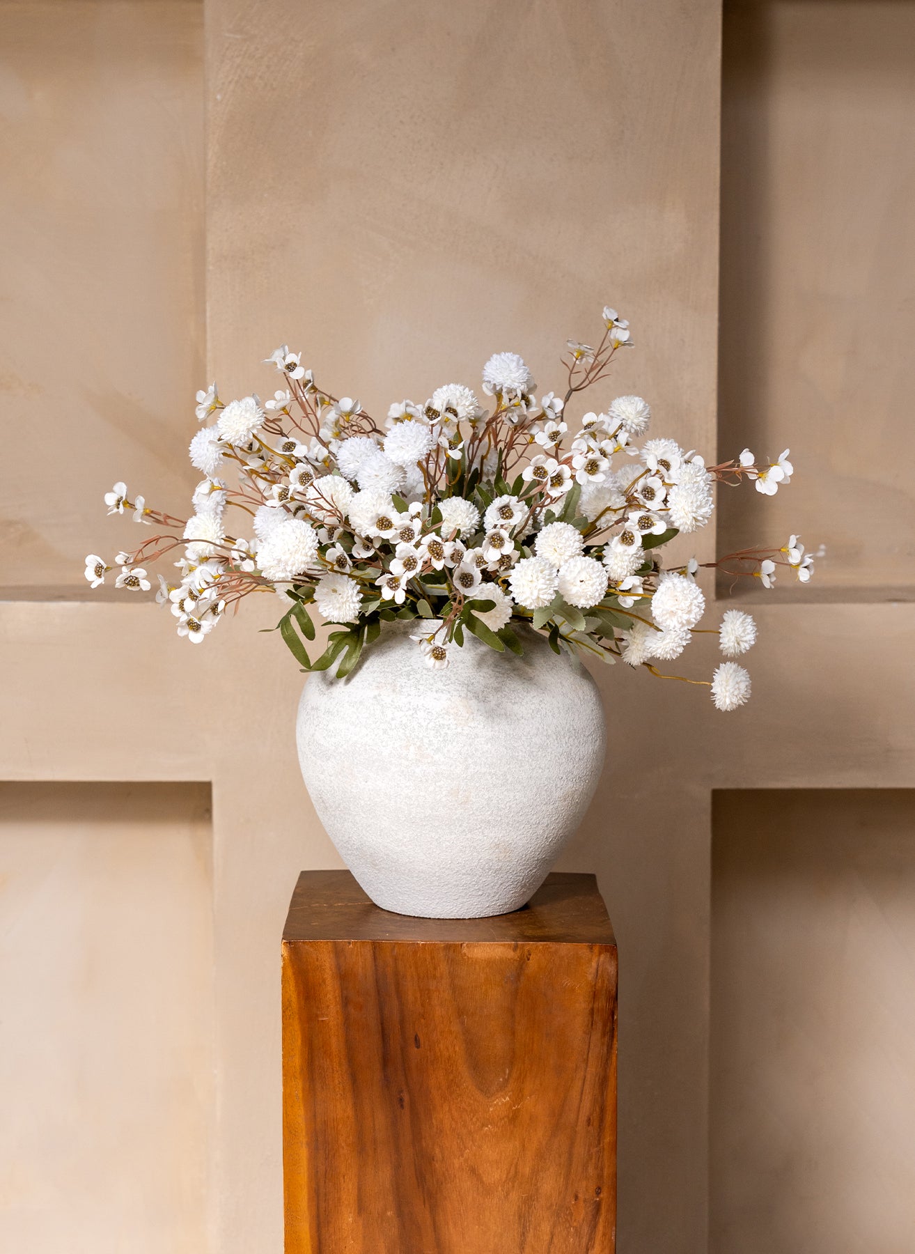 Wax Arrangement - White