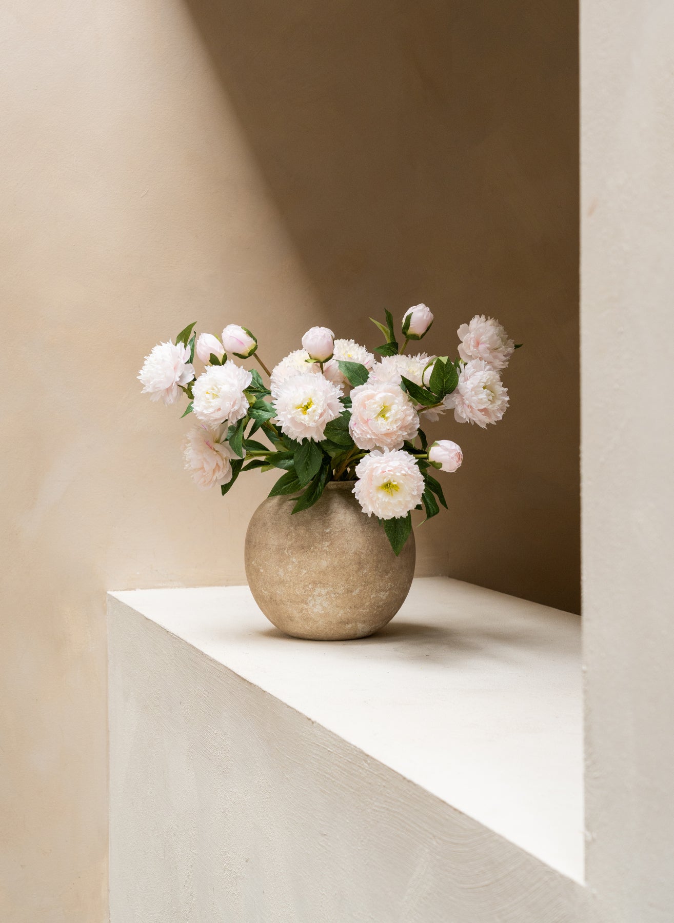 Silk Peonies - Light Pink