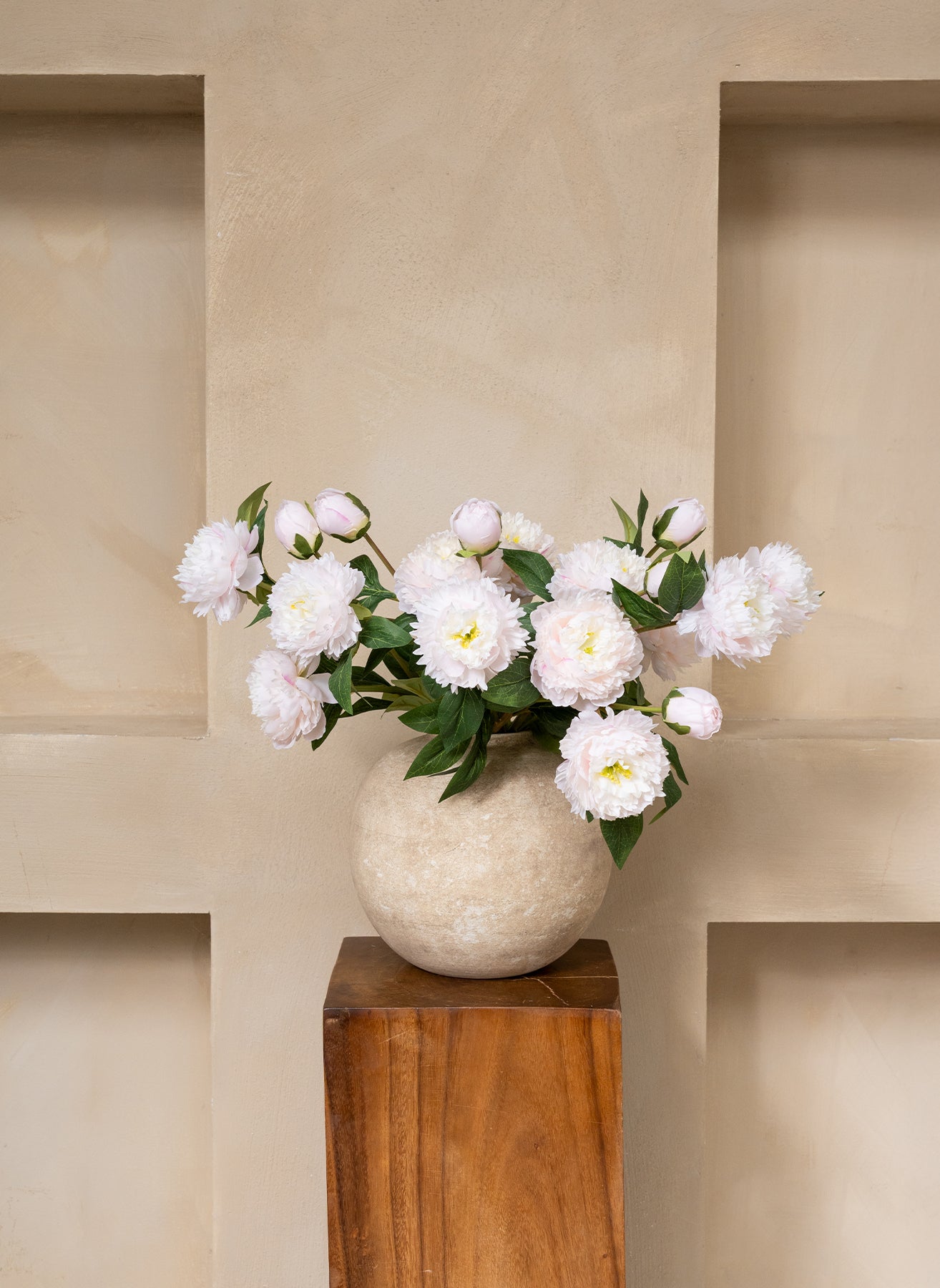 Silk Peonies - Light Pink