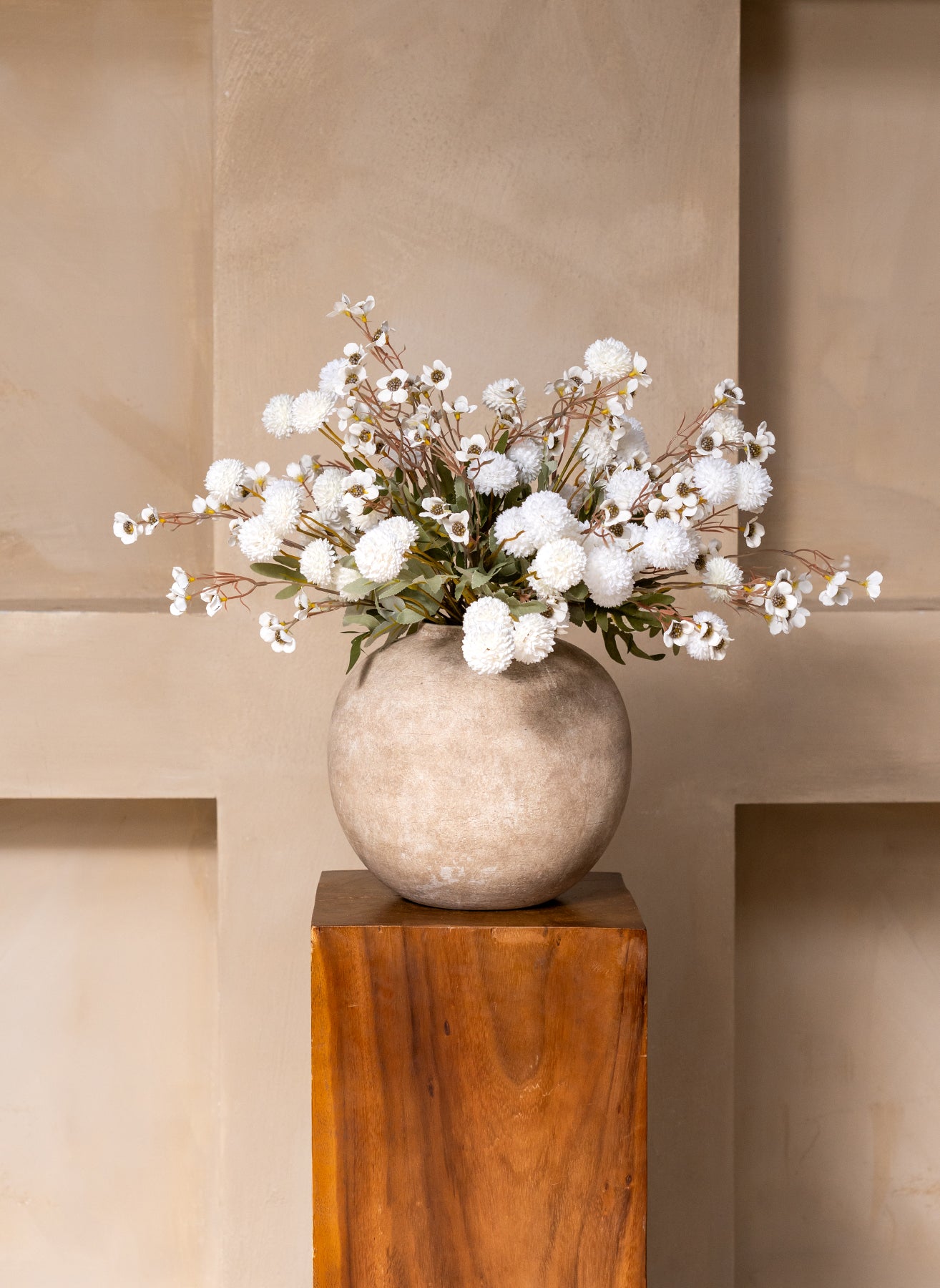 Wax Arrangement - White