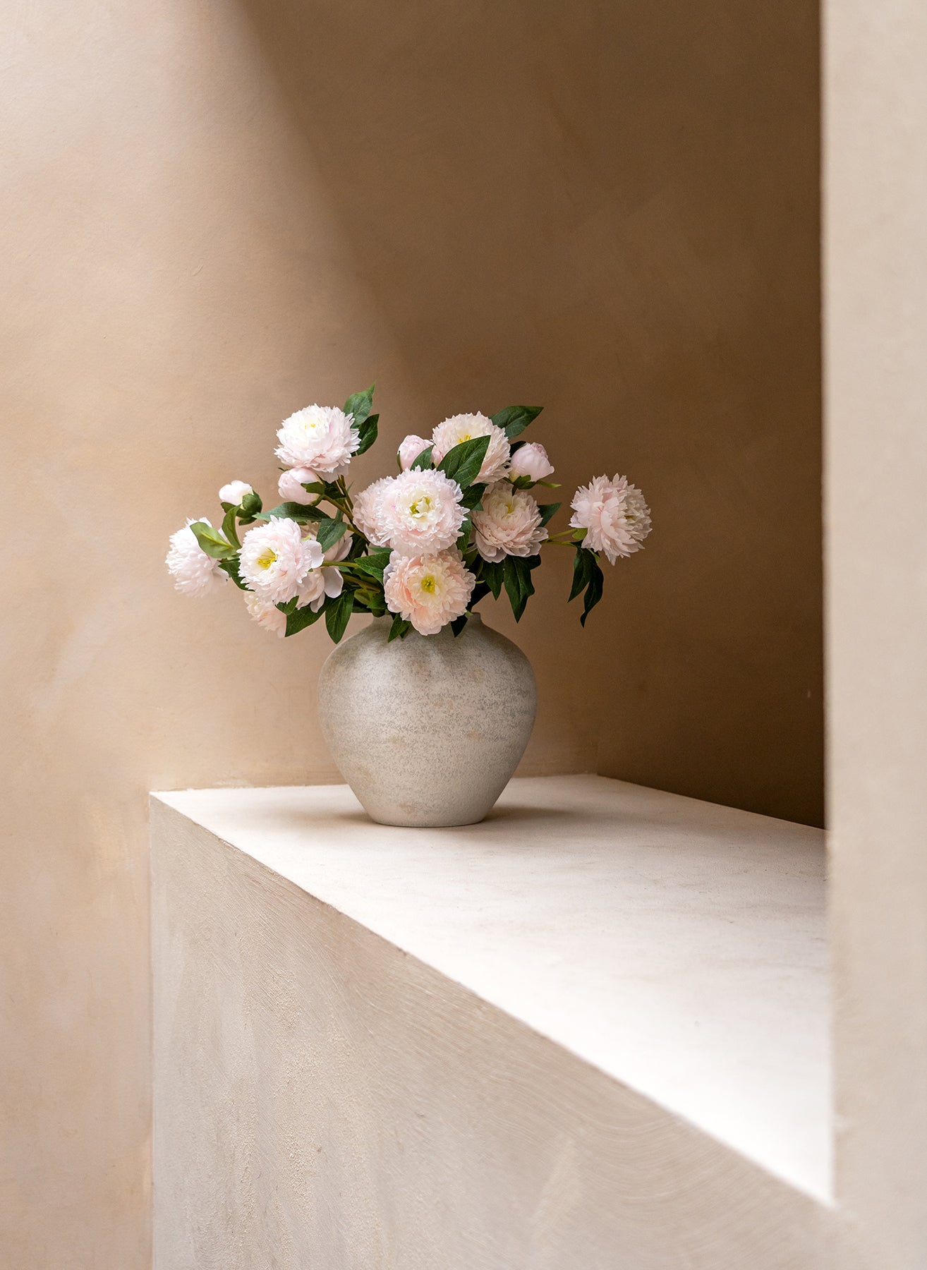 Silk Peonies - Light Pink