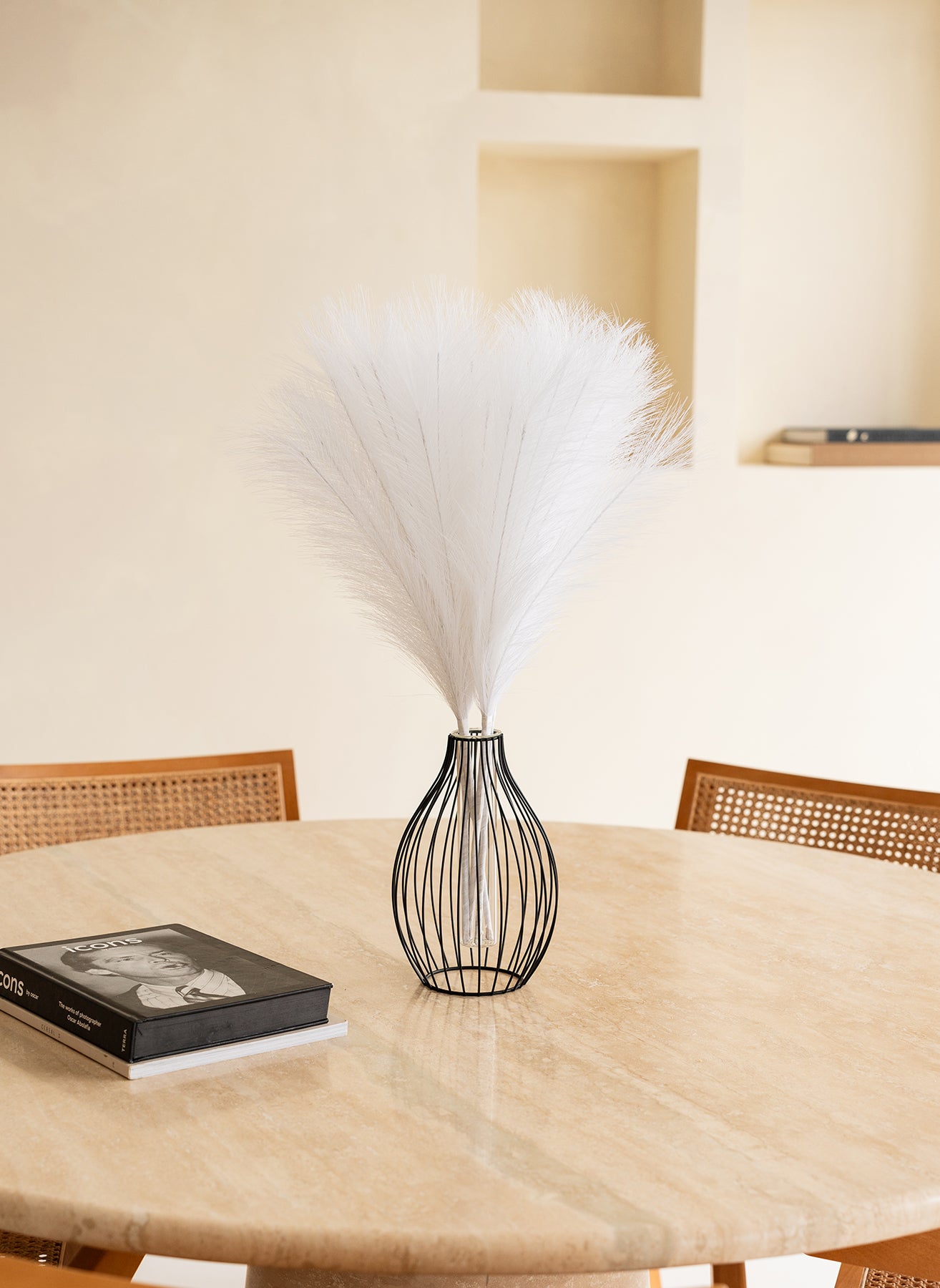Pampas 60cm (5 stems) - White
