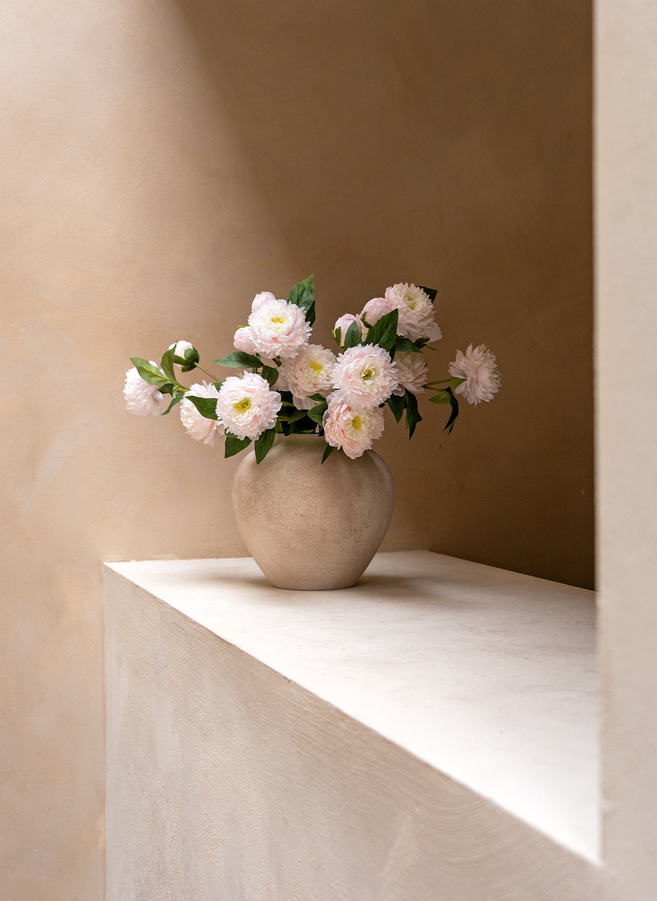 Silk Peonies - Light Pink