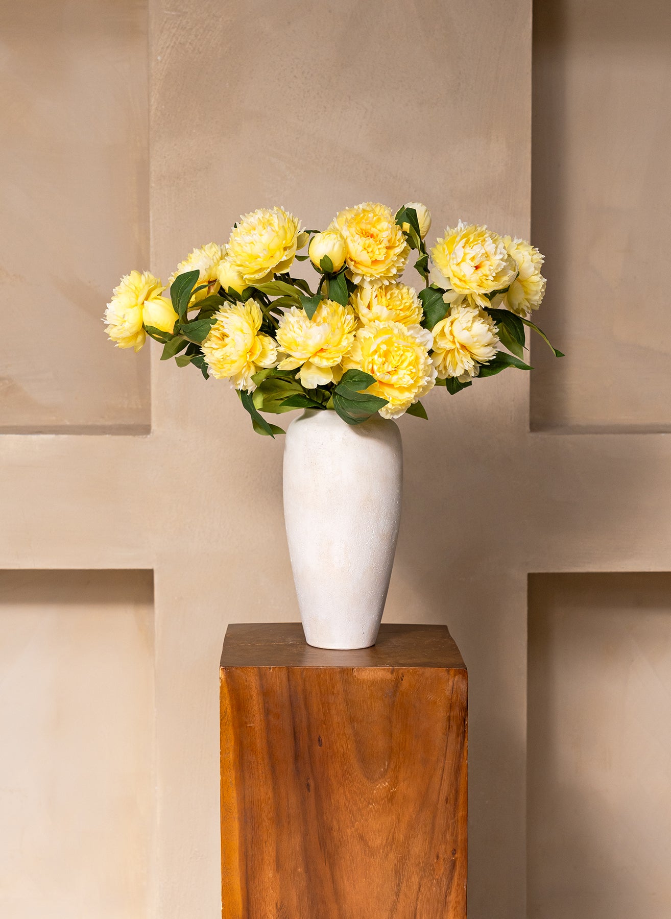 Silk Peonies - Yellow