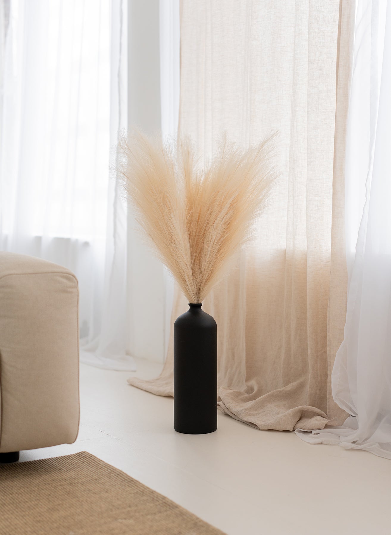 Pampas 110cm (3 stems) - Beige