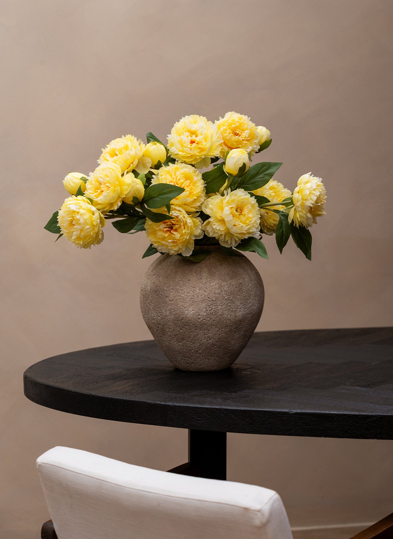 Silk Peonies - Yellow
