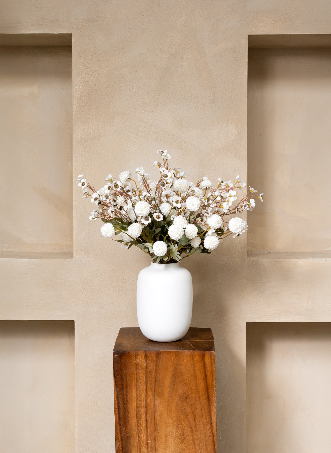 Wax Arrangement - White