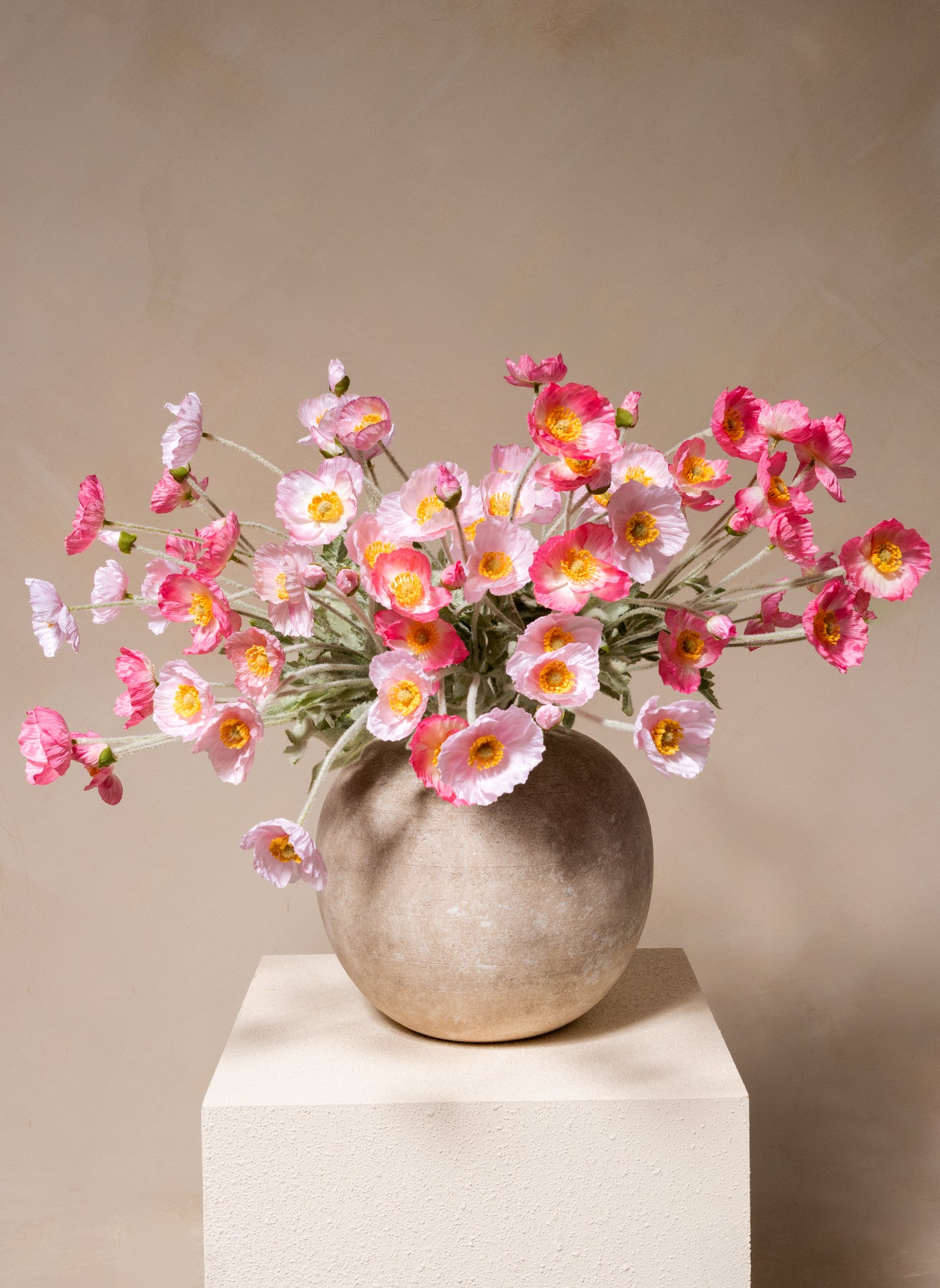 Silk Poppies - Pink Mix