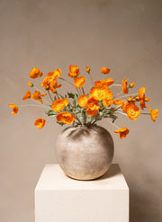 Silk Poppies - Light Orange