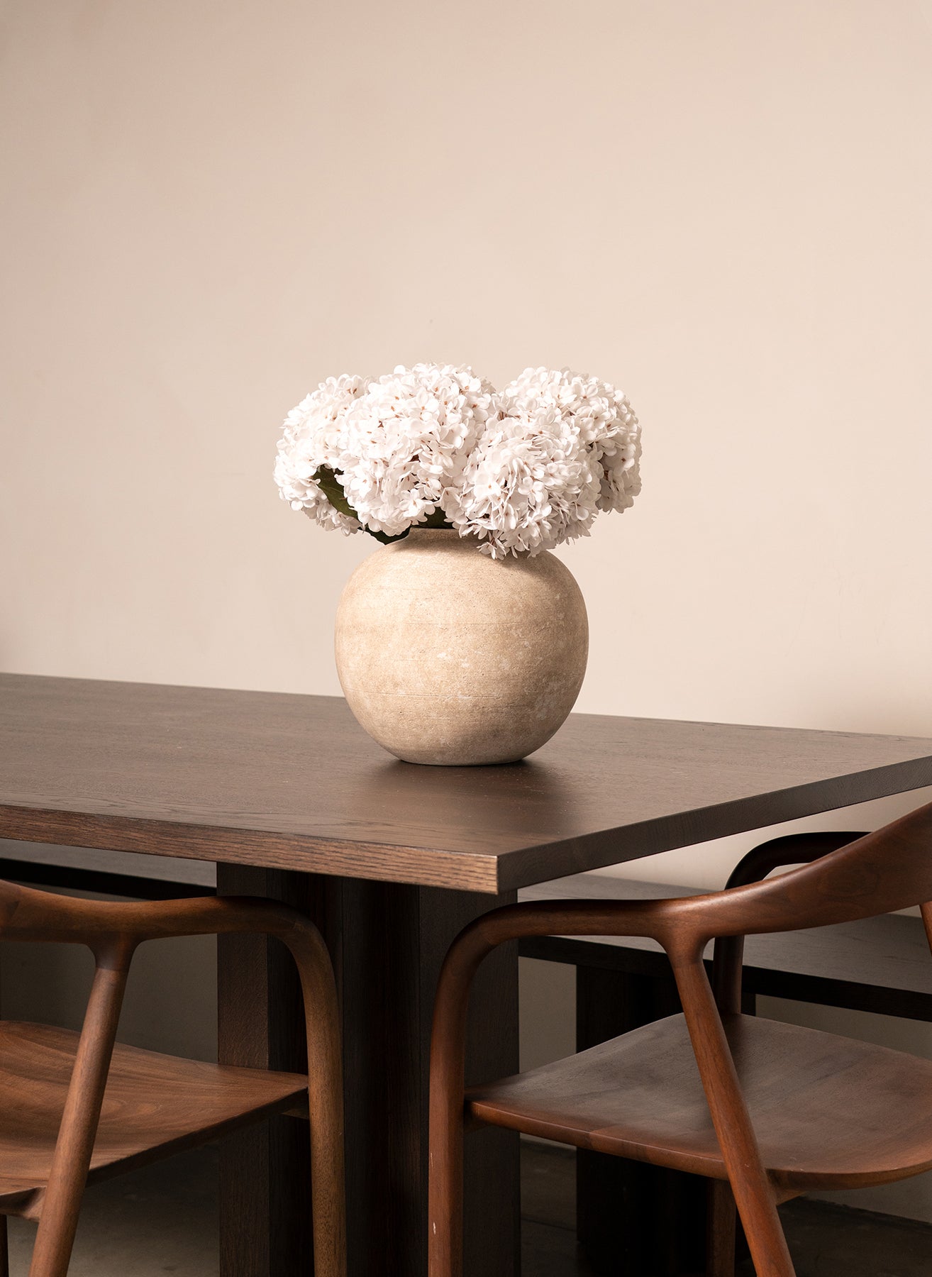 Large Silk Hydrangea - White