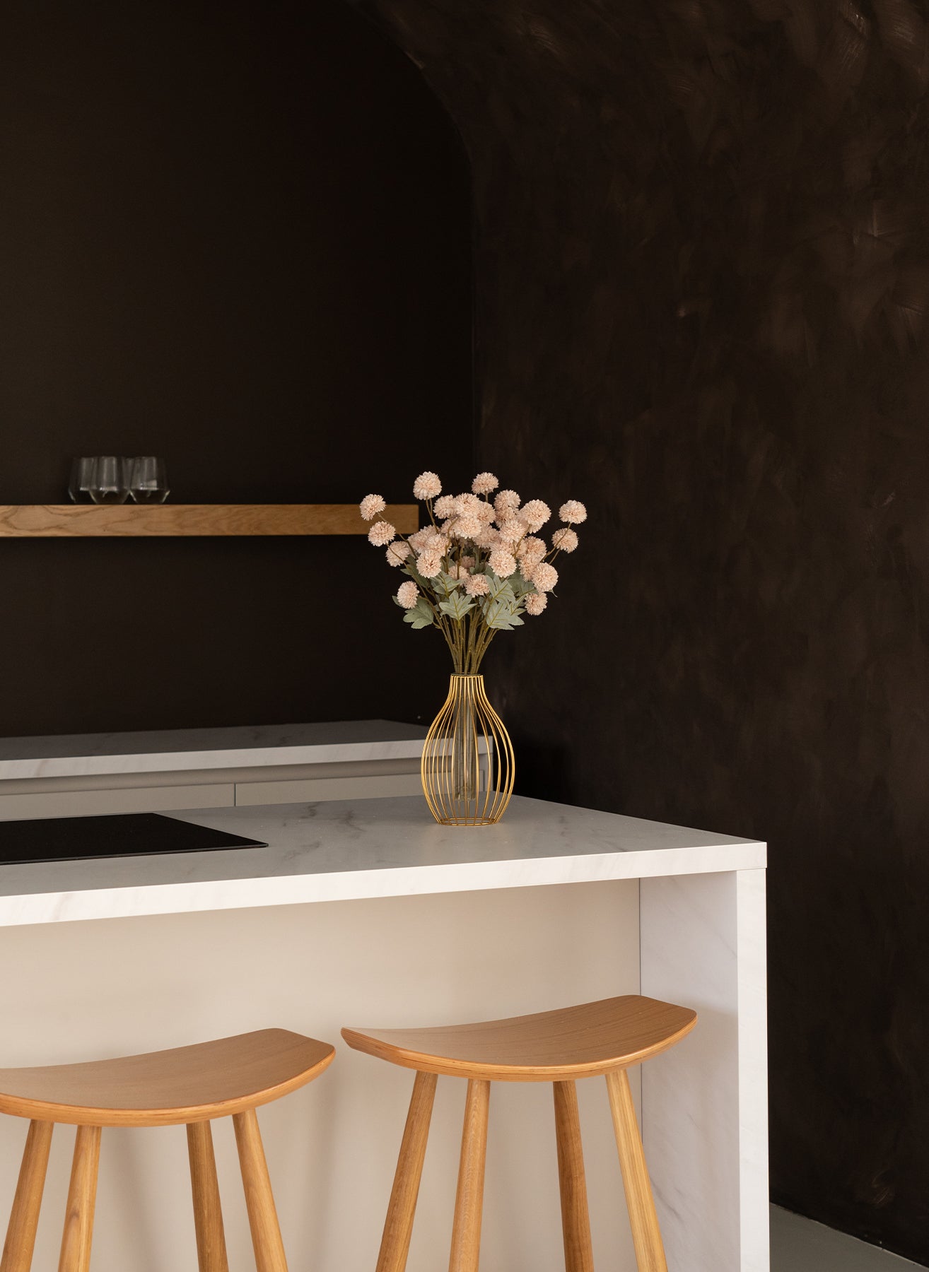 Silk Kiku Flowers - Cream