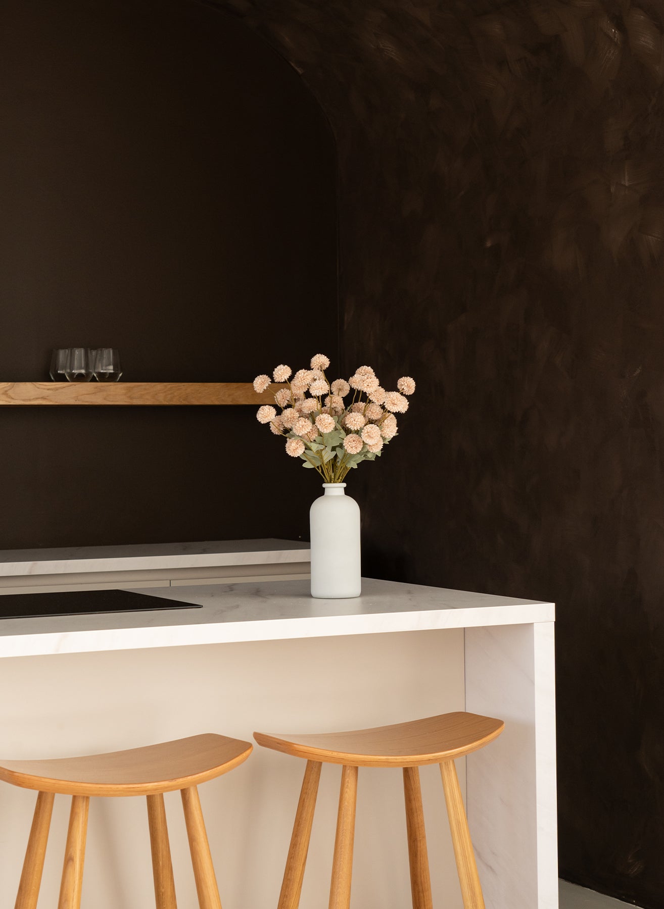 Silk Kiku Flowers - Cream