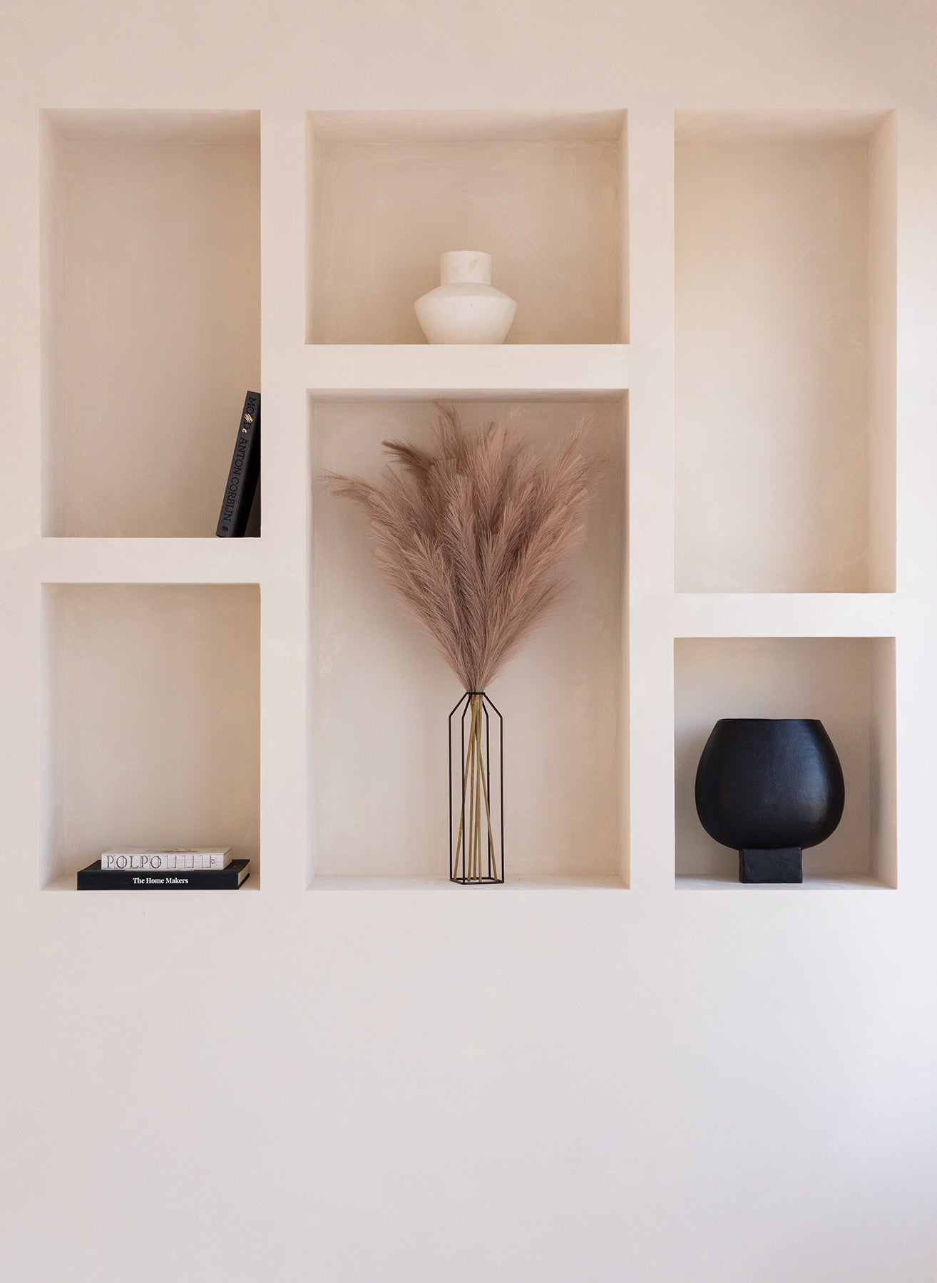 Pampas 110cm (3 stems) - Natural Brown