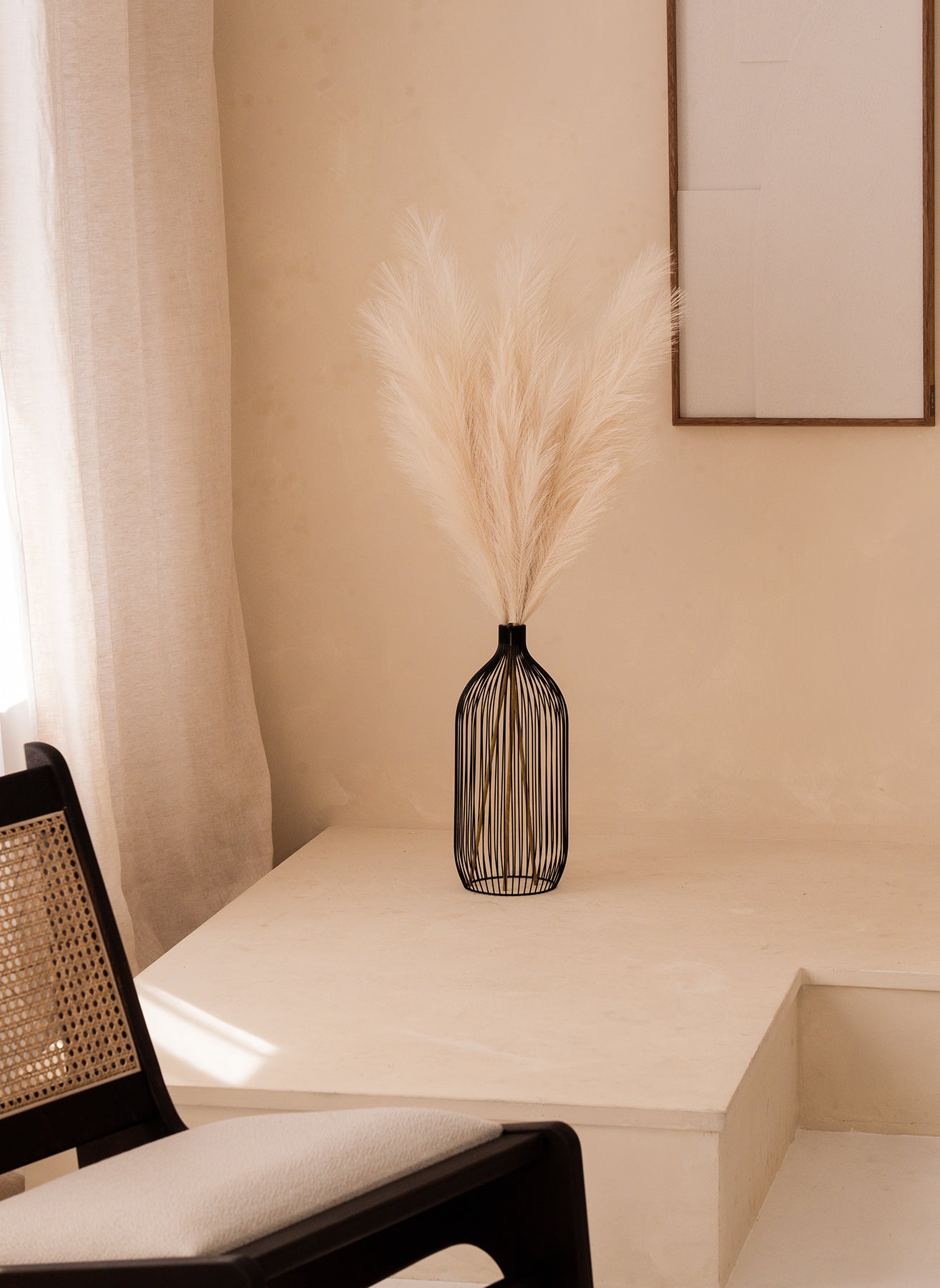 Pampas 110cm (3 stems) - Beige