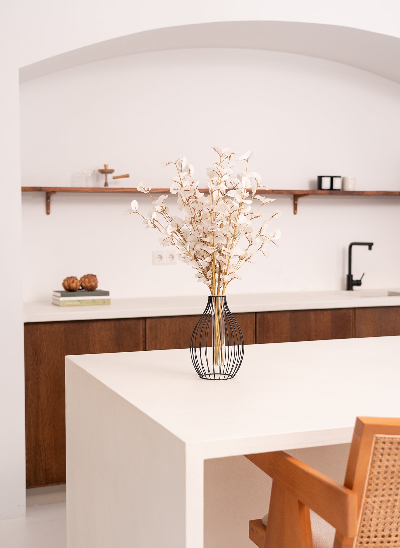 Artificial Eucalyptus - White (5 stems)