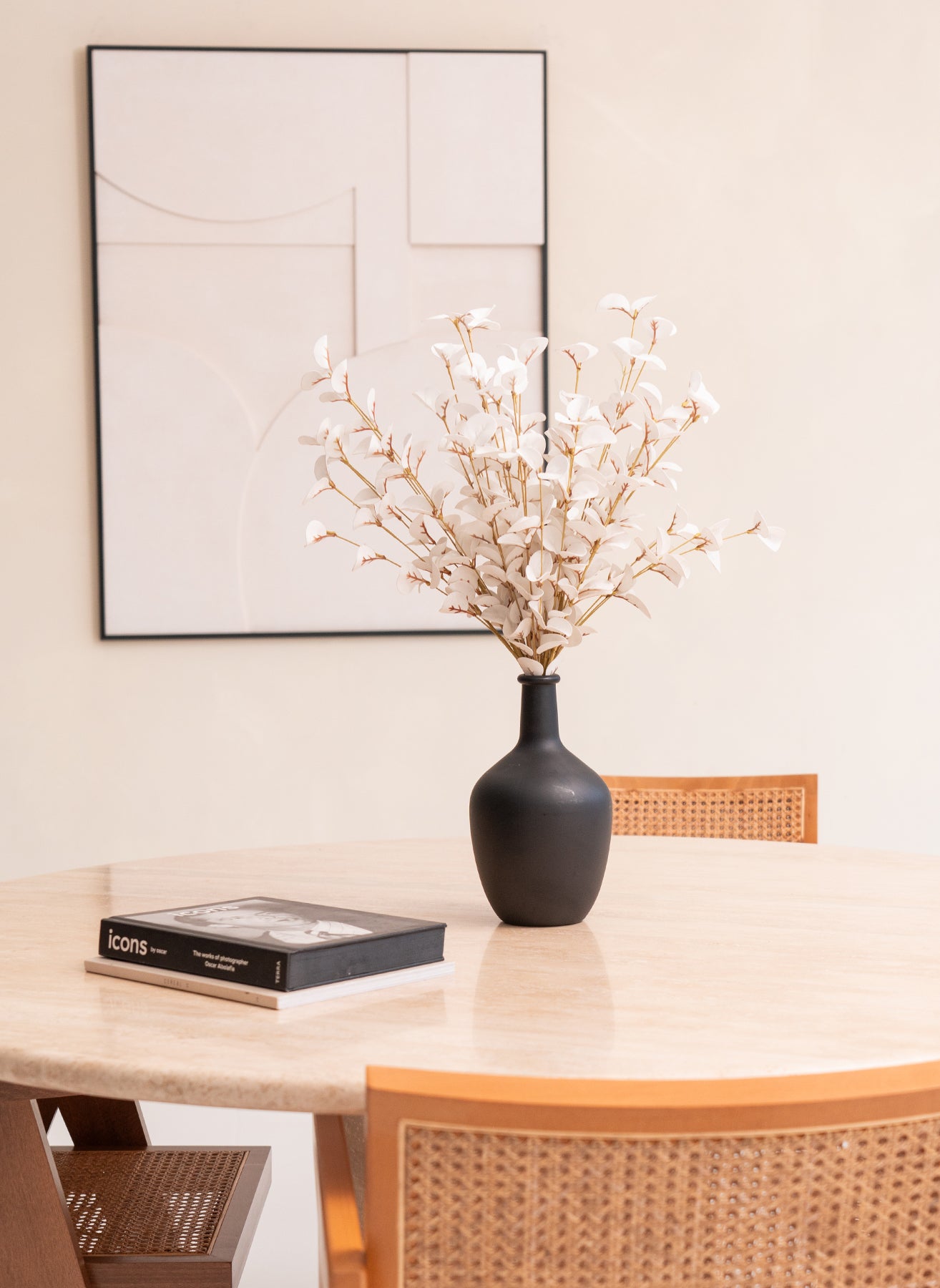 Artificial Eucalyptus - White (5 stems)