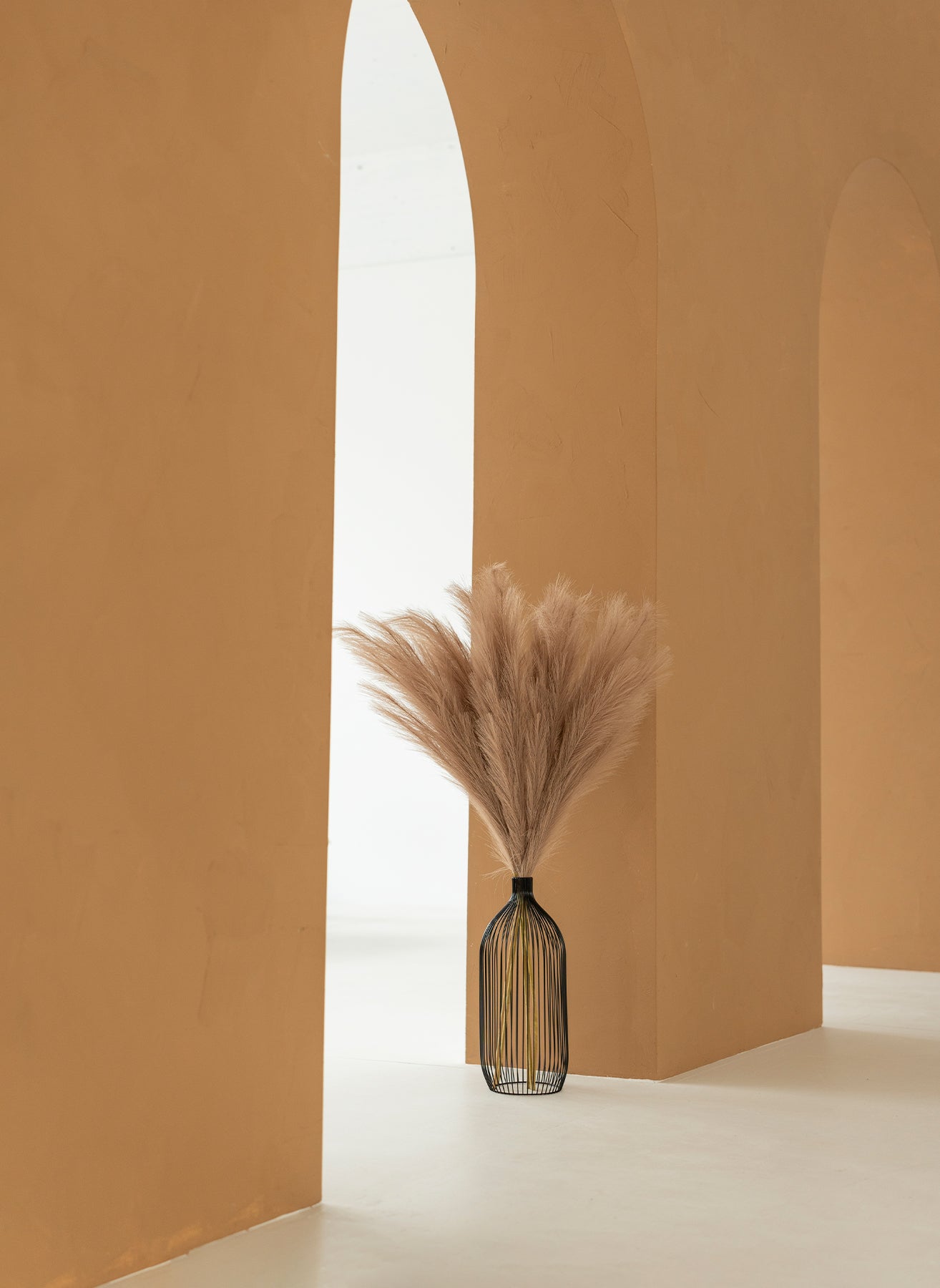 Pampas 110cm (3 stems) - Natural Brown