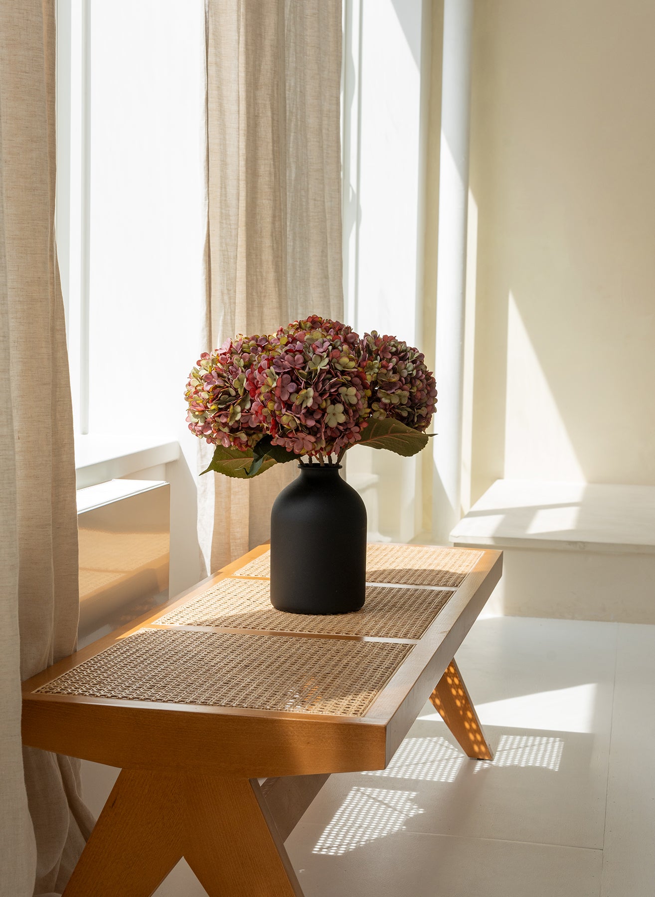 Large Silk Hydrangea - Purple