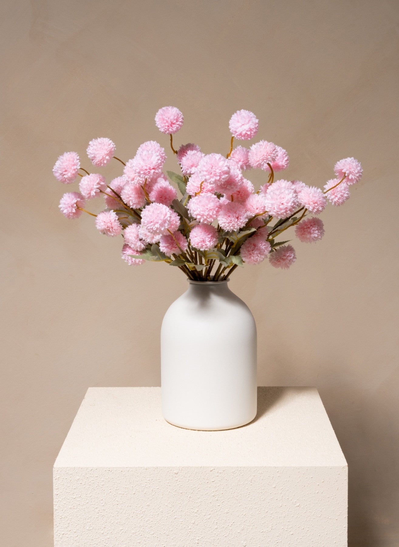 Silk Kiku Flowers - Pink