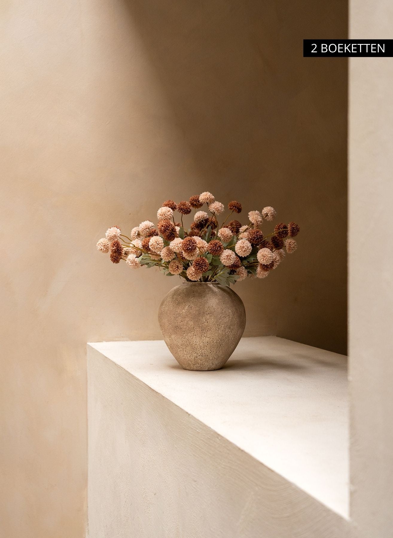 Silk Kiku Flowers - Cream Mix