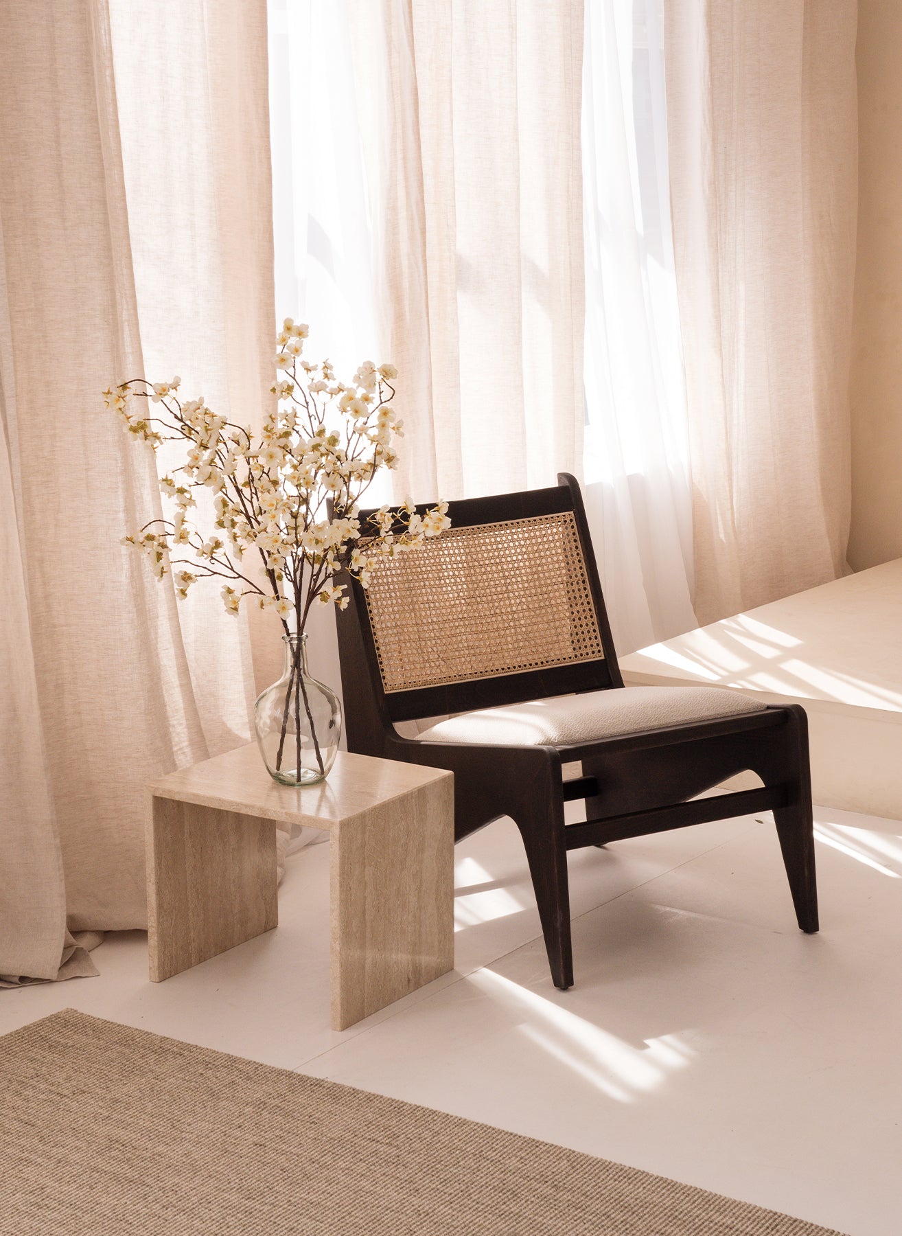 Silk Blossom - White