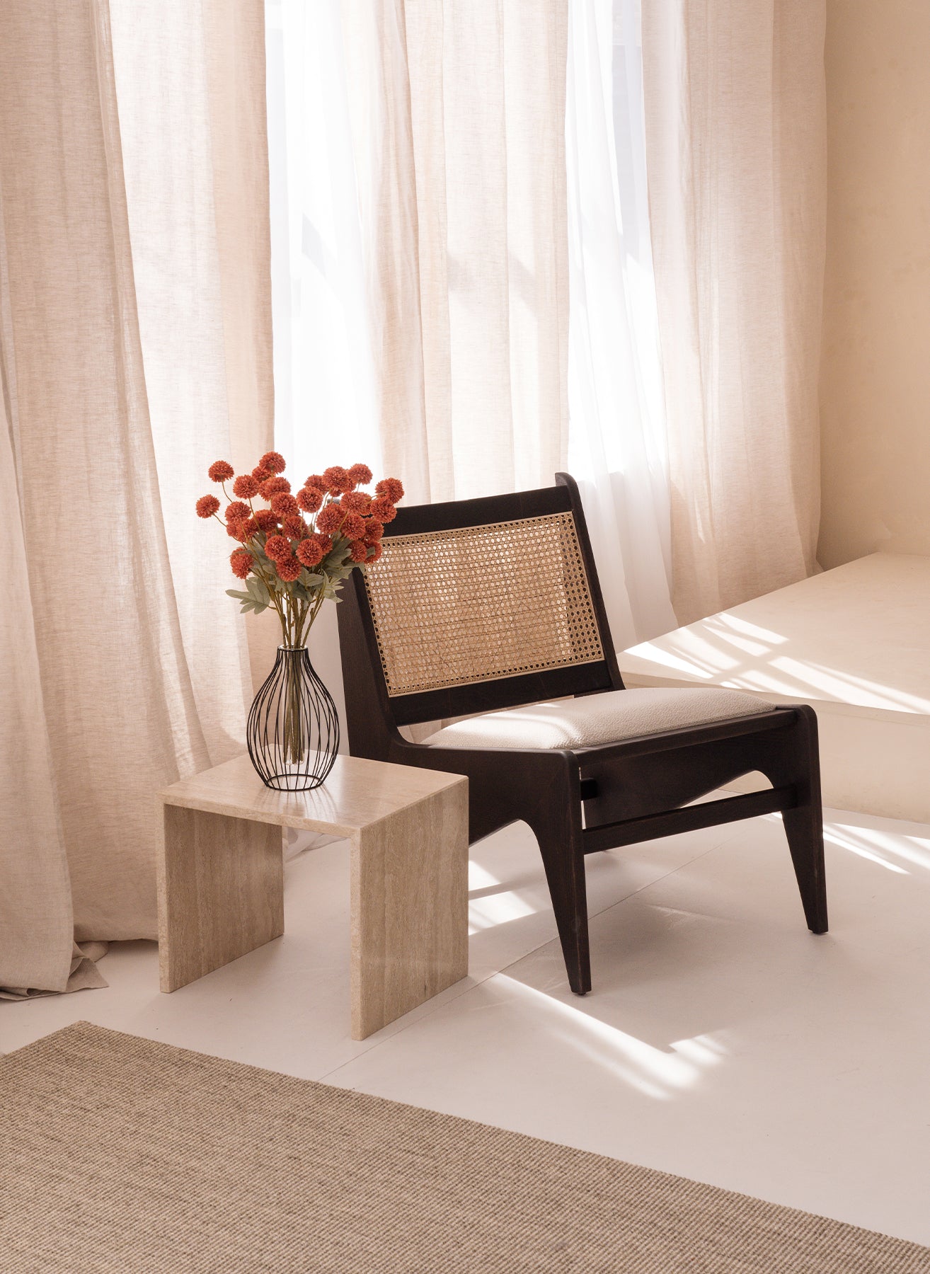 Silk Kiku Flowers - Omber