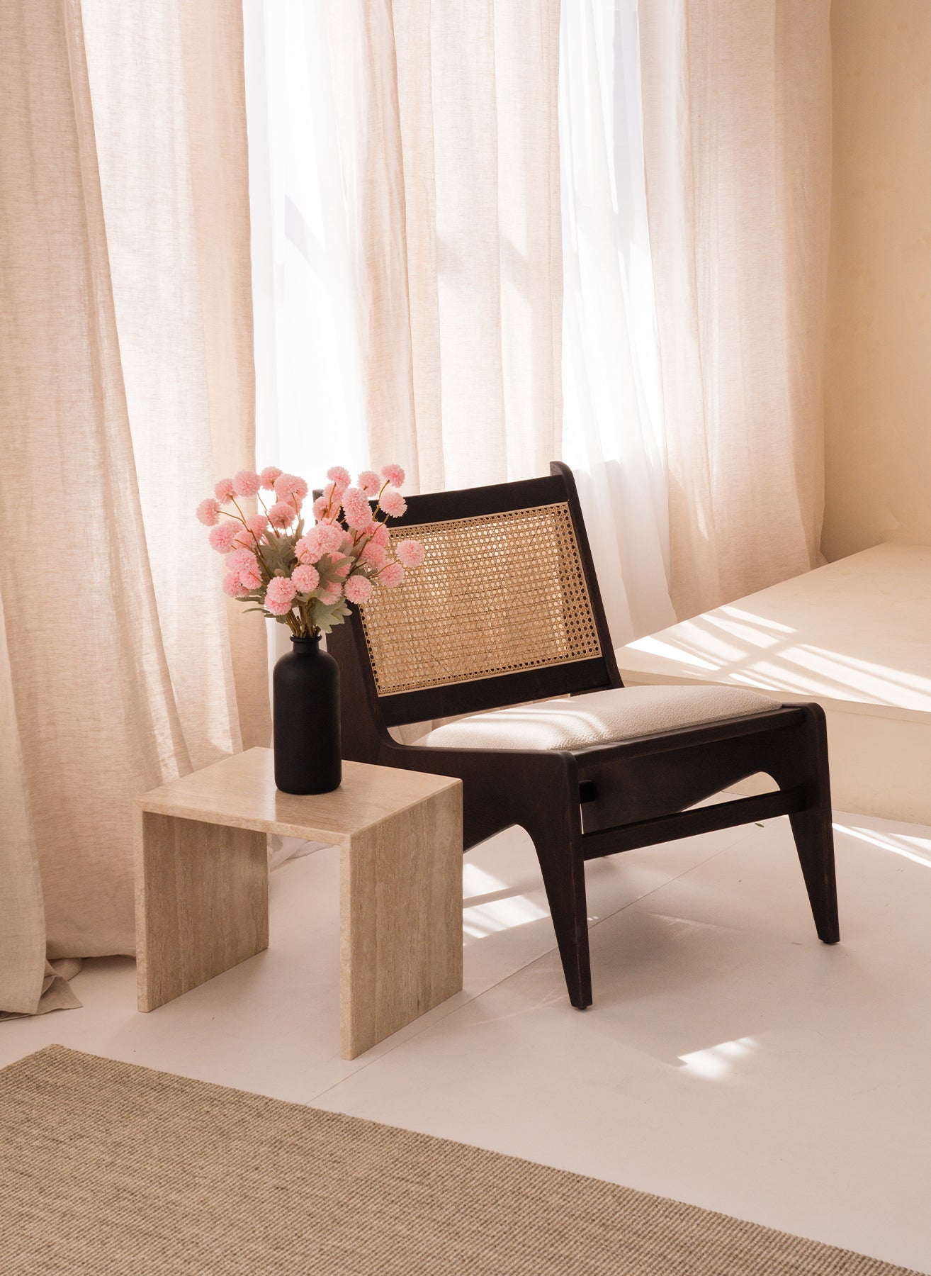 Silk Kiku Flowers - Pink