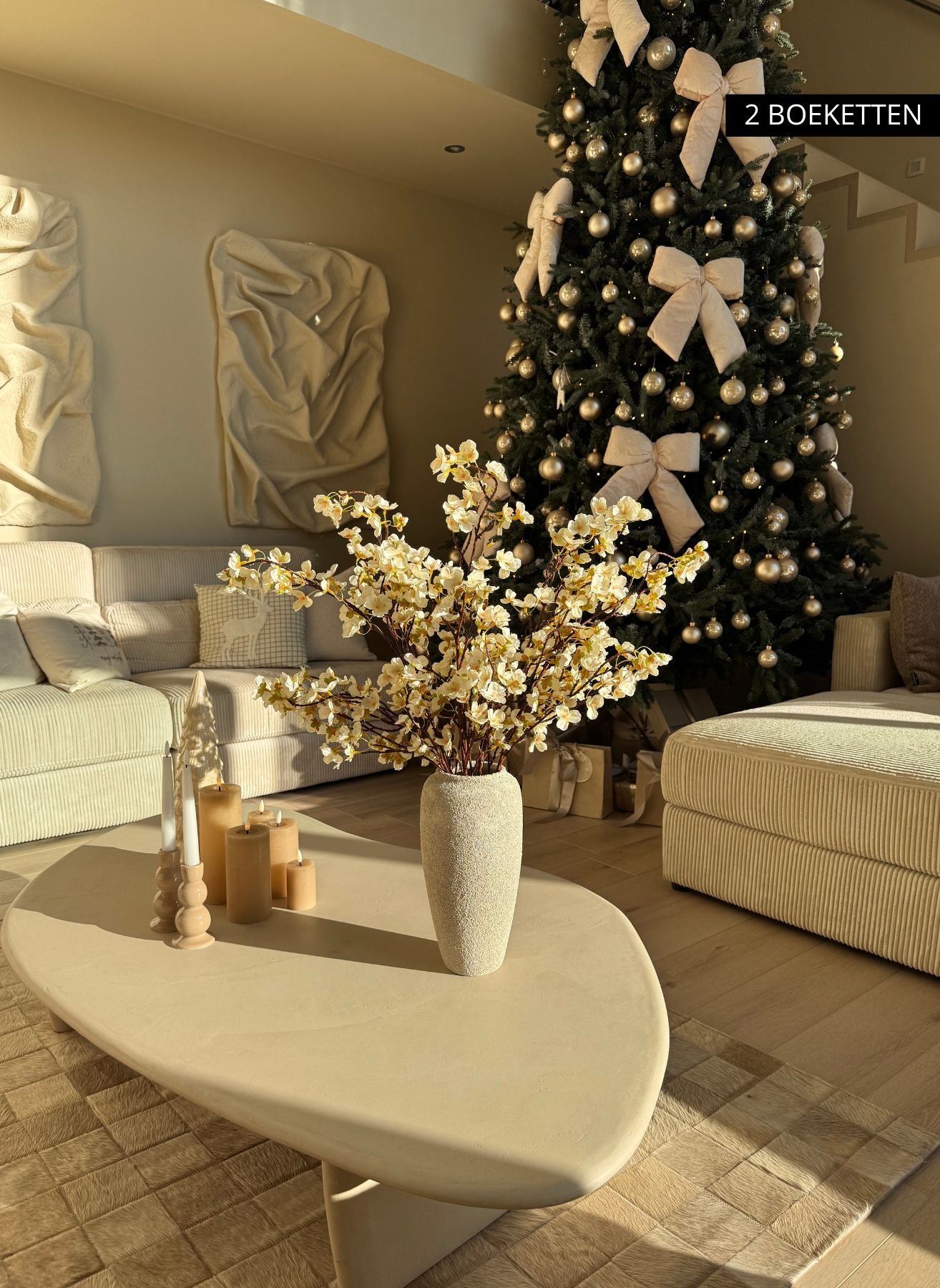 Silk Blossom - White