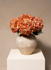 Large Silk Hydrangea - Orange