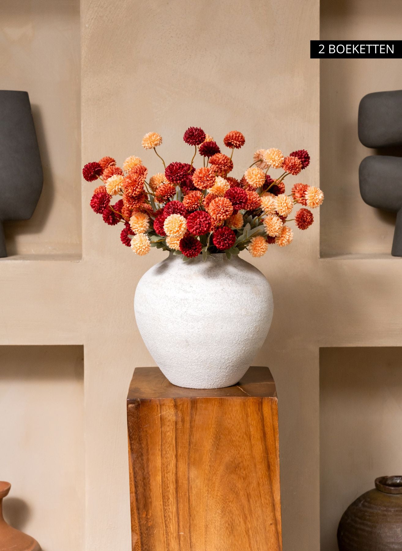 Silk Kiku Flowers - Mix