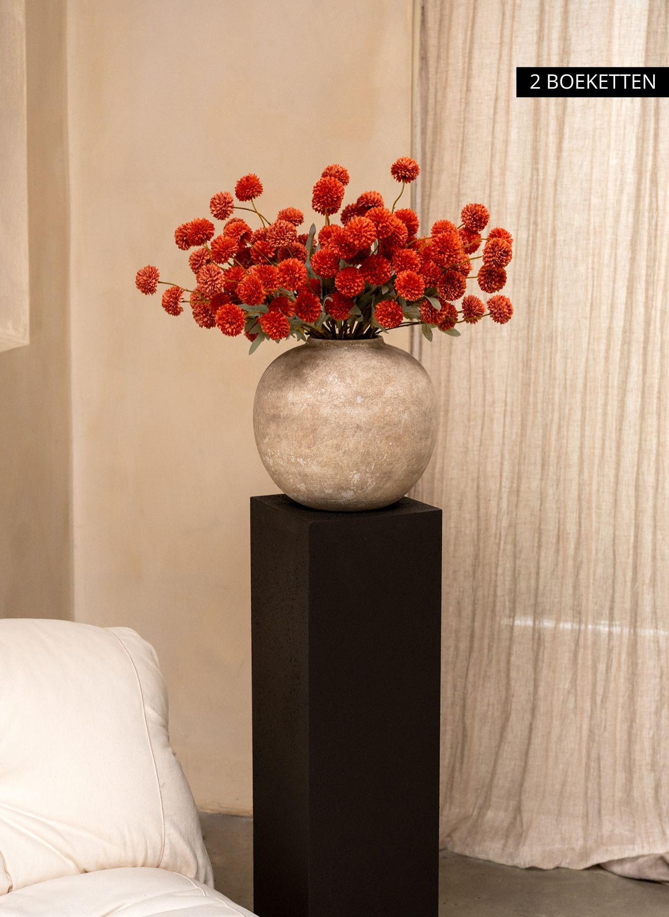 Silk Kiku Flowers - Omber