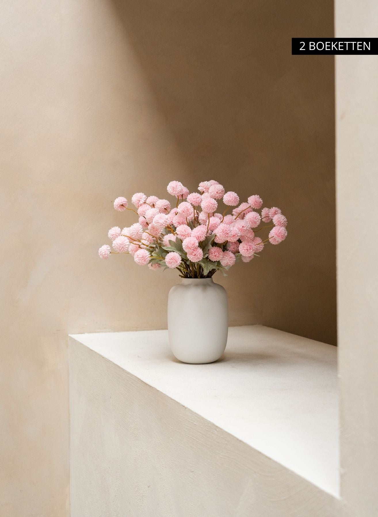 Silk Kiku Flowers - Pink