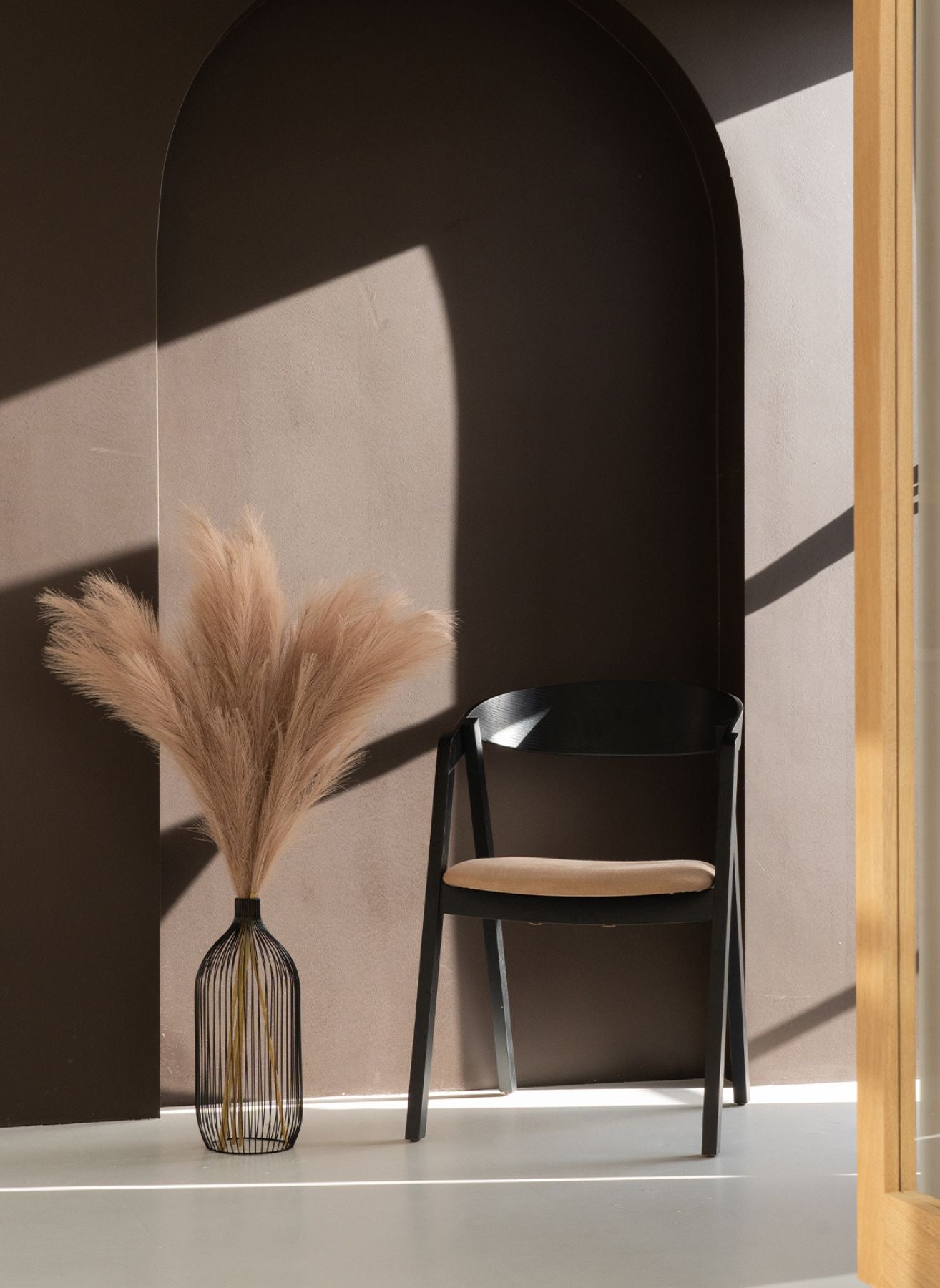 Pampas 110cm (3 stems) - Natural Brown