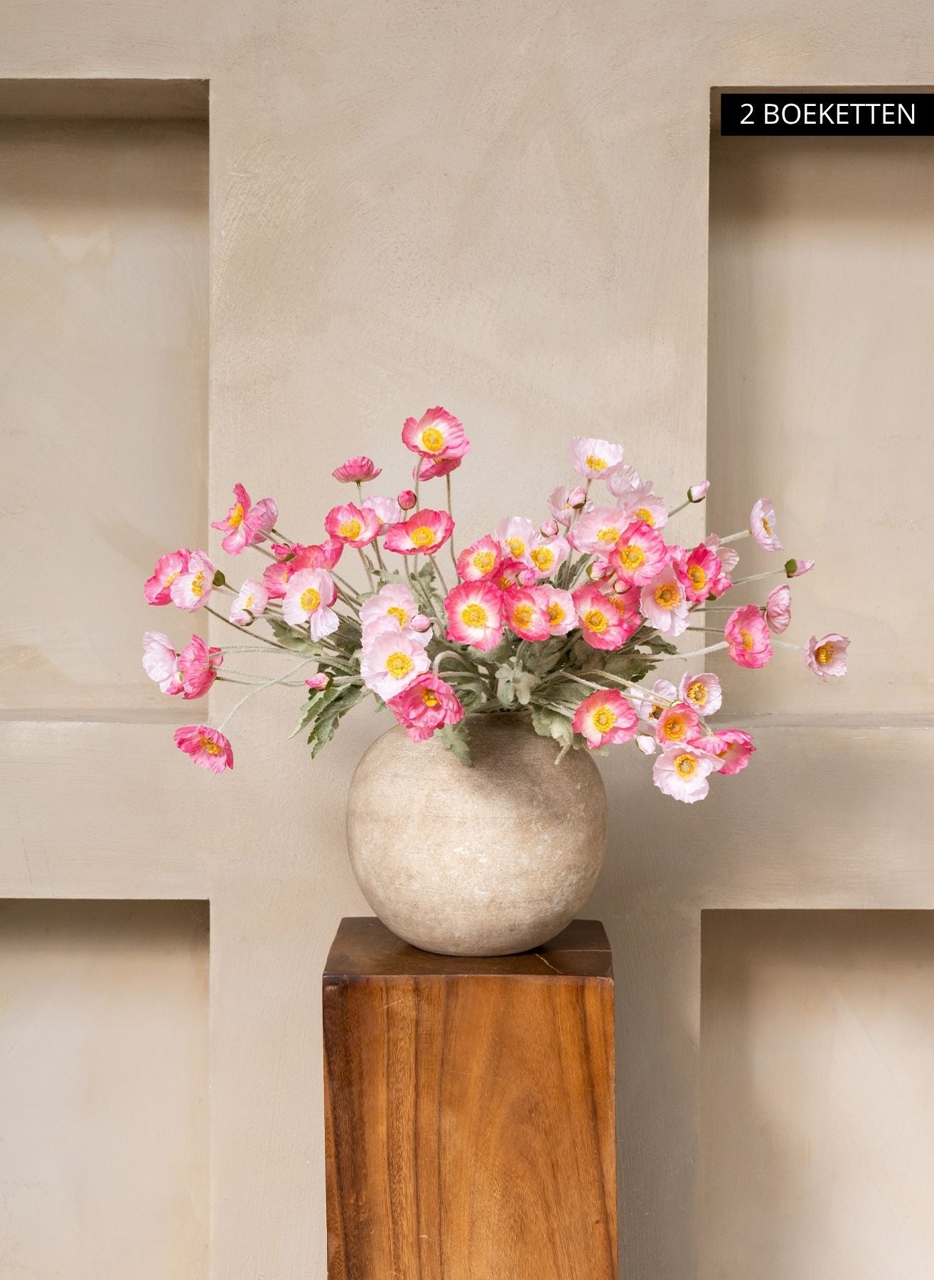 Silk Poppies - Pink Mix