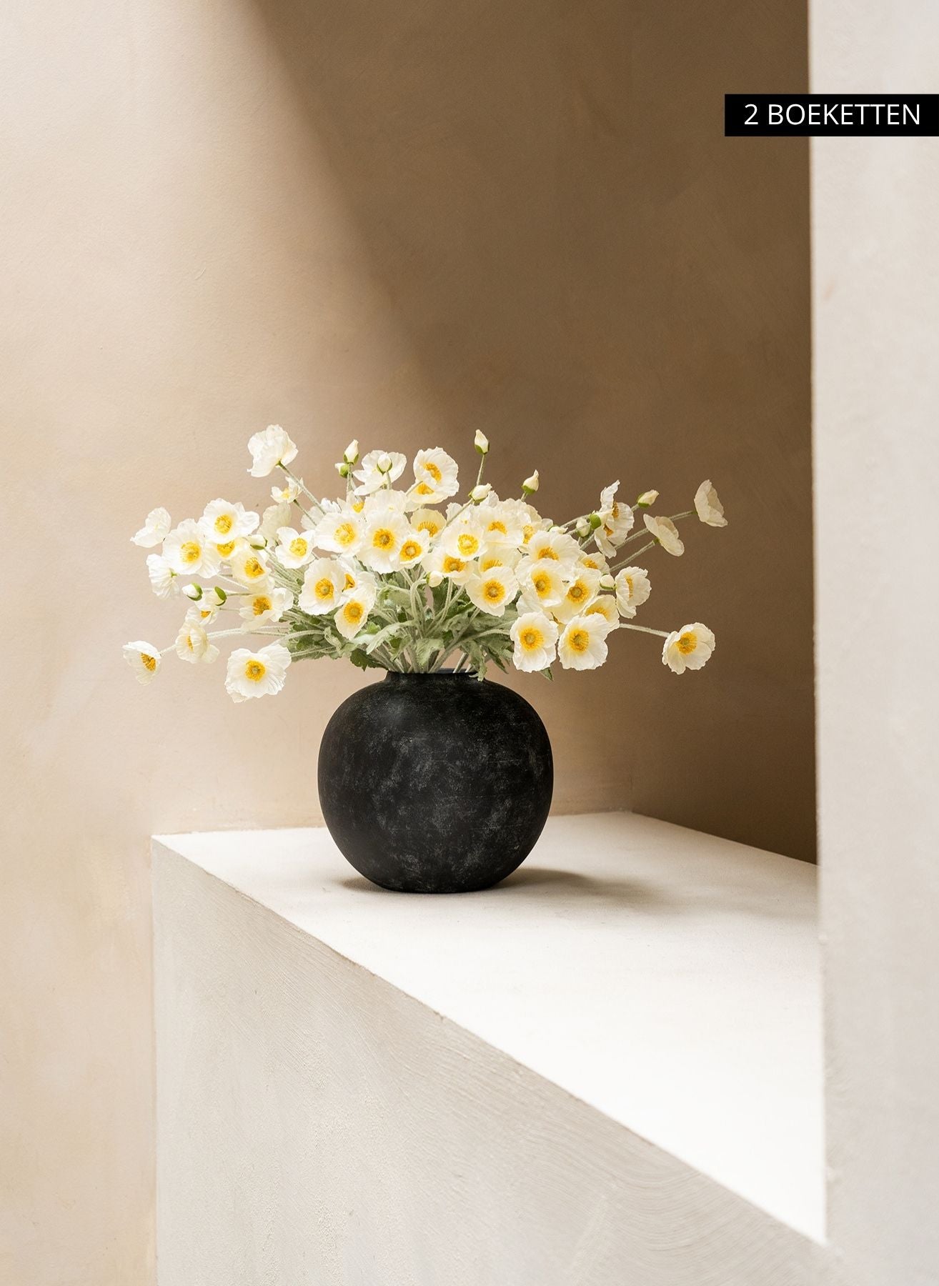 Silk Poppies - White